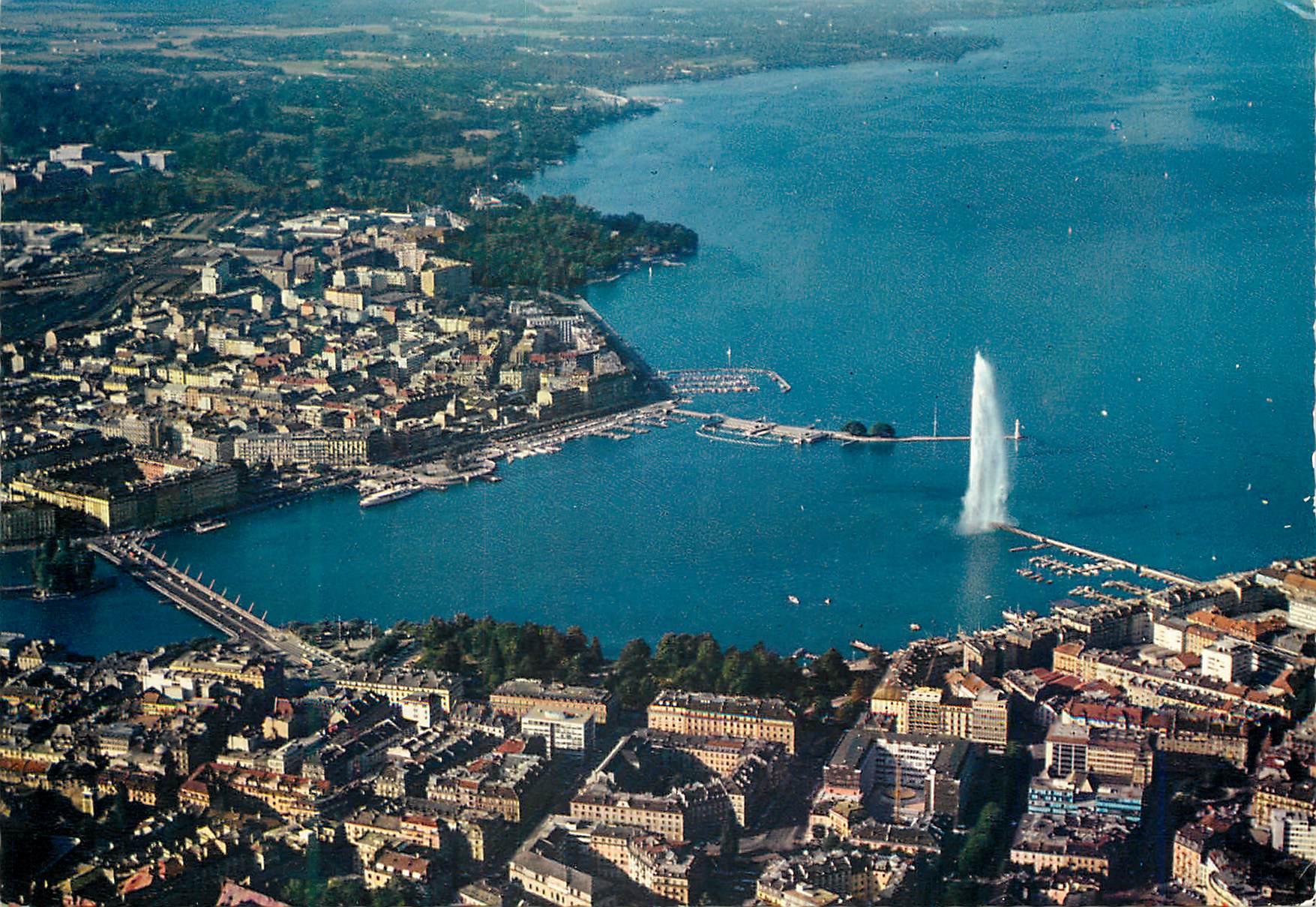CPM Geneve Vue aerienne 