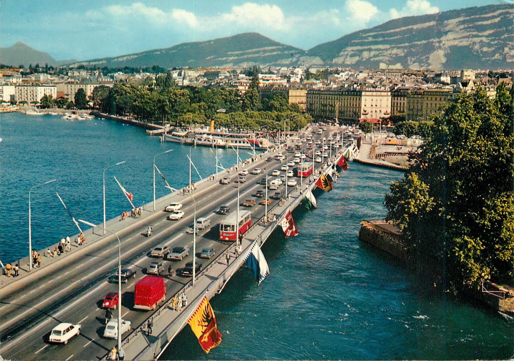CPM Geneve Le Pont du Mont Blanc 
