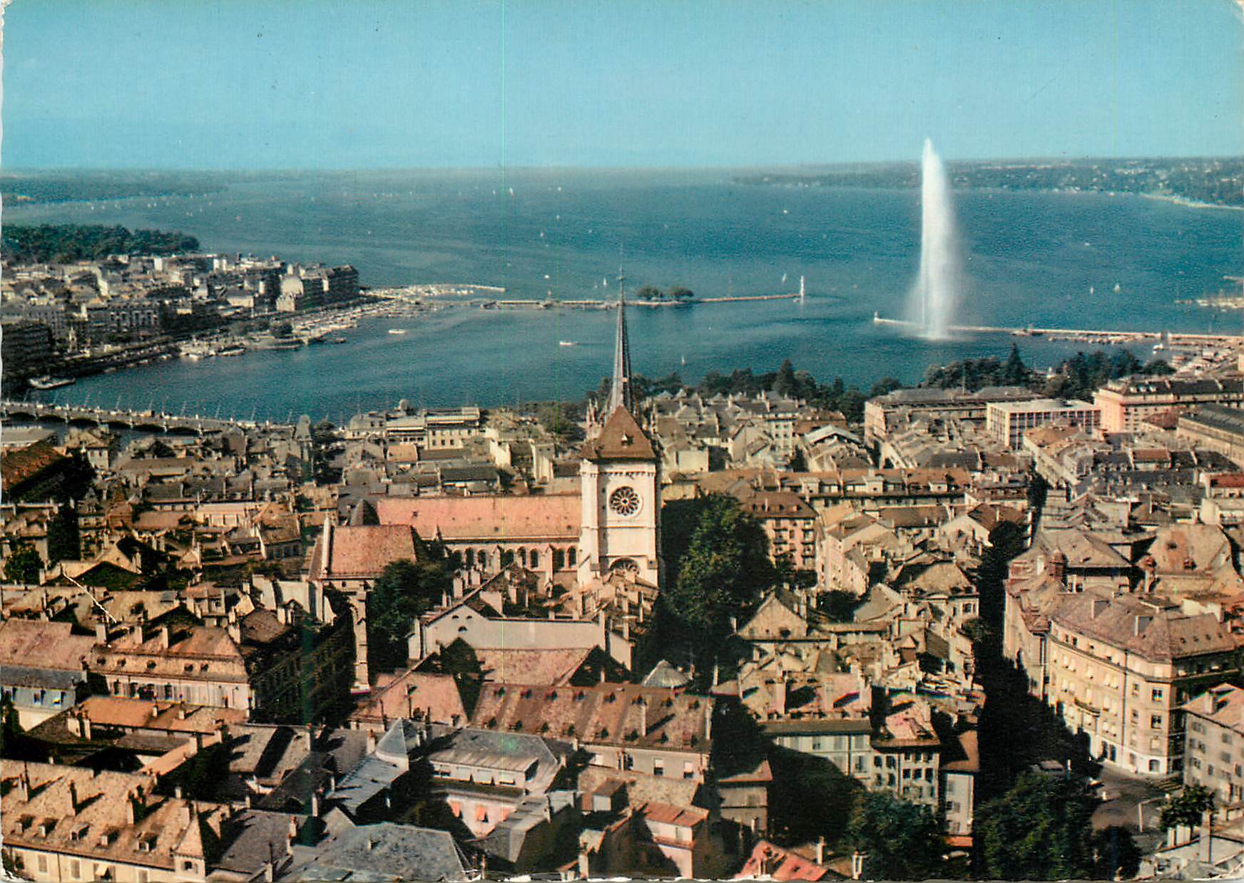 CPM Geneve Vue aerienne 