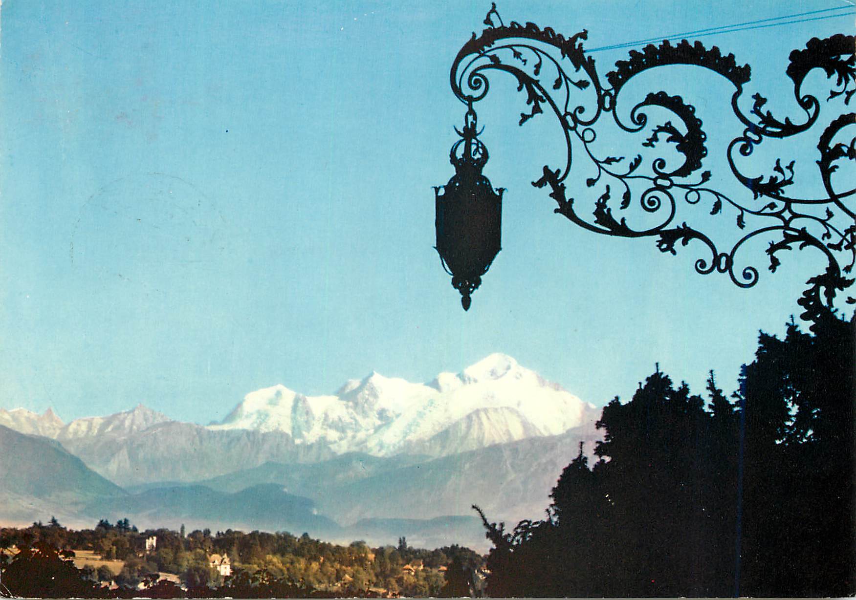 CPM Geneve Le Mont Blanc vu du Coteau de Pregny 