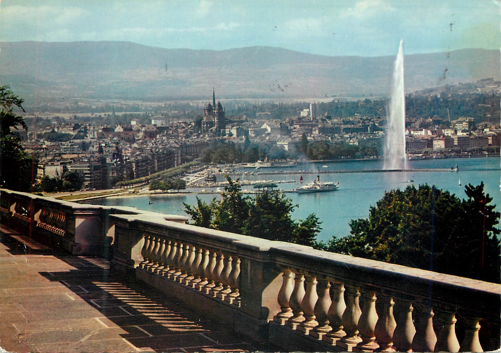 CPM Geneve La Rade et la Ville depuis Cologny 