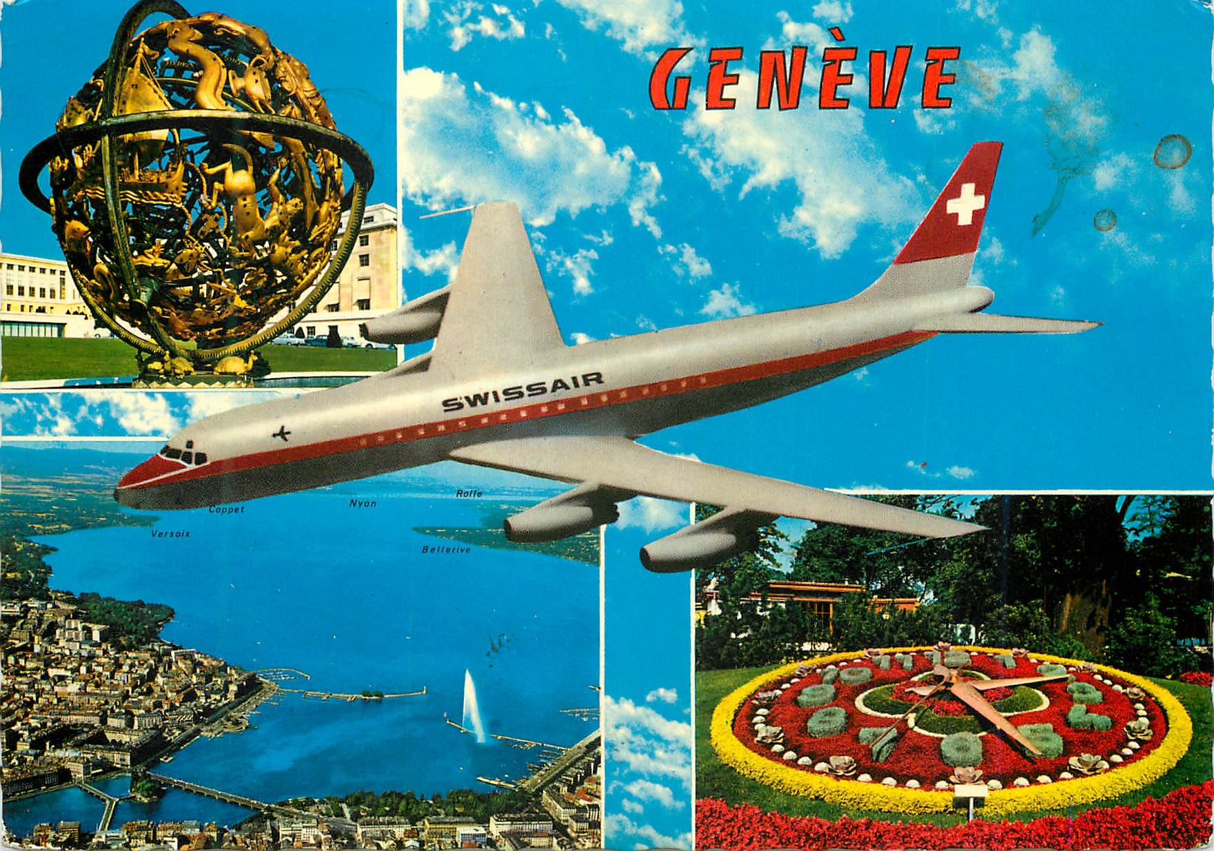 CPM Geneve La Sphere Armillaire offerte par la Fondation Woodrow Wilson et Palais de l ONU 