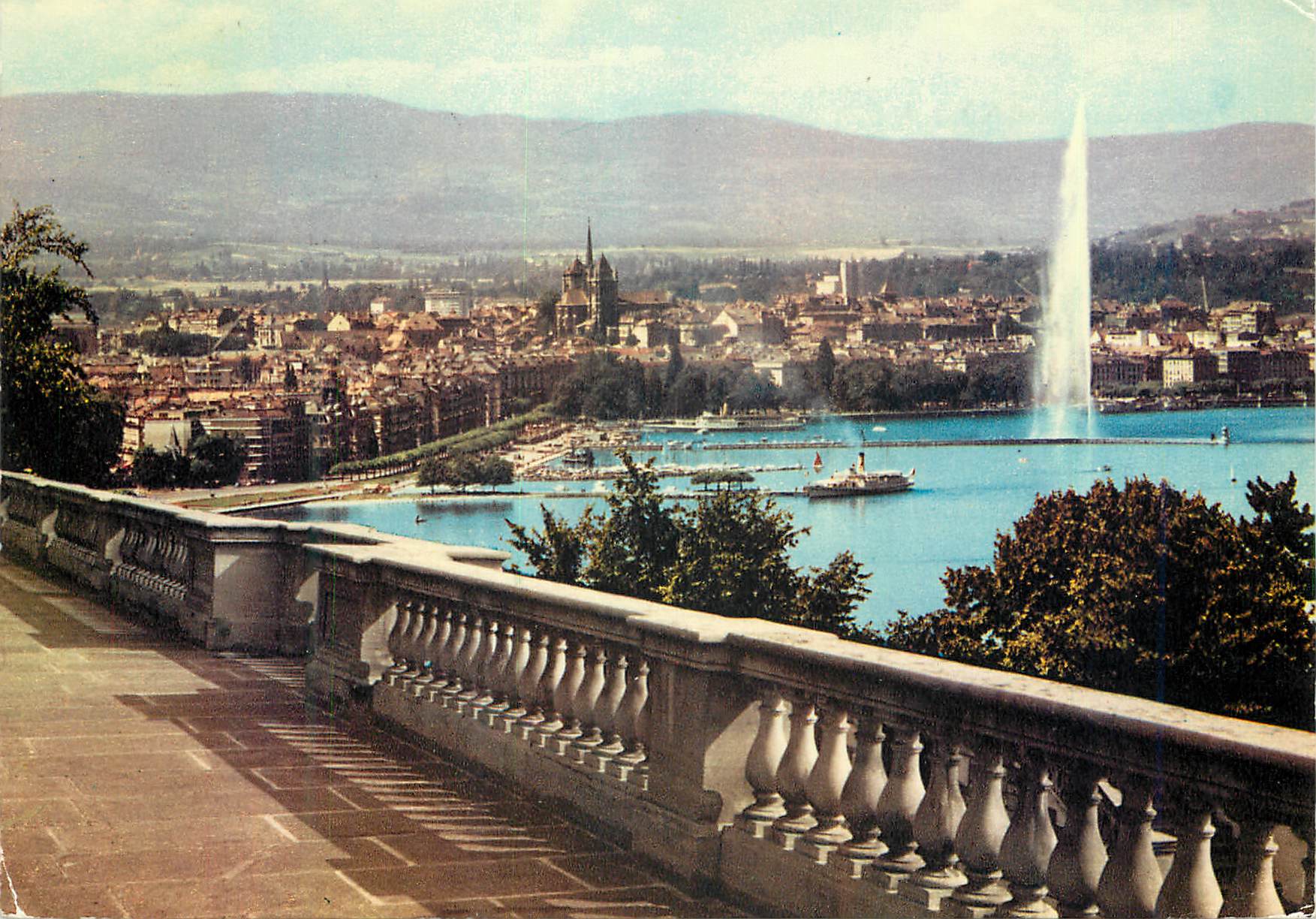 CPM Geneve La rade et la ville depuis Cologny 