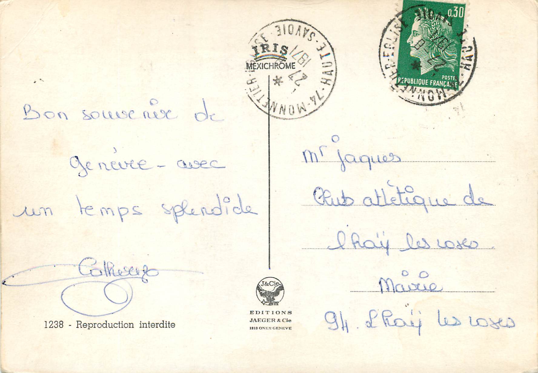 CPM Geneve  — Verso