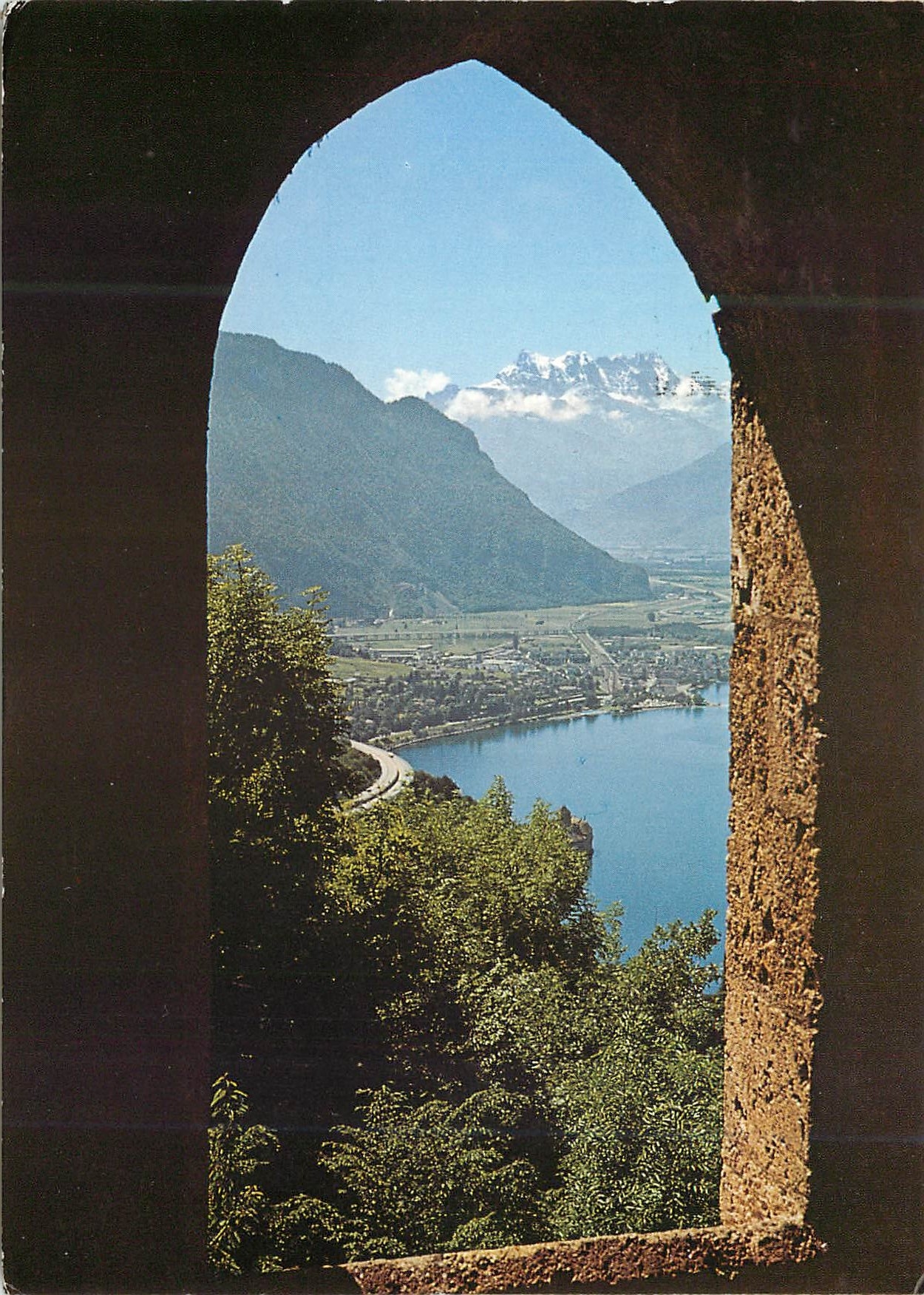 CPM Glion ue sur les Dents du Midi depuis l eglise de Glion 