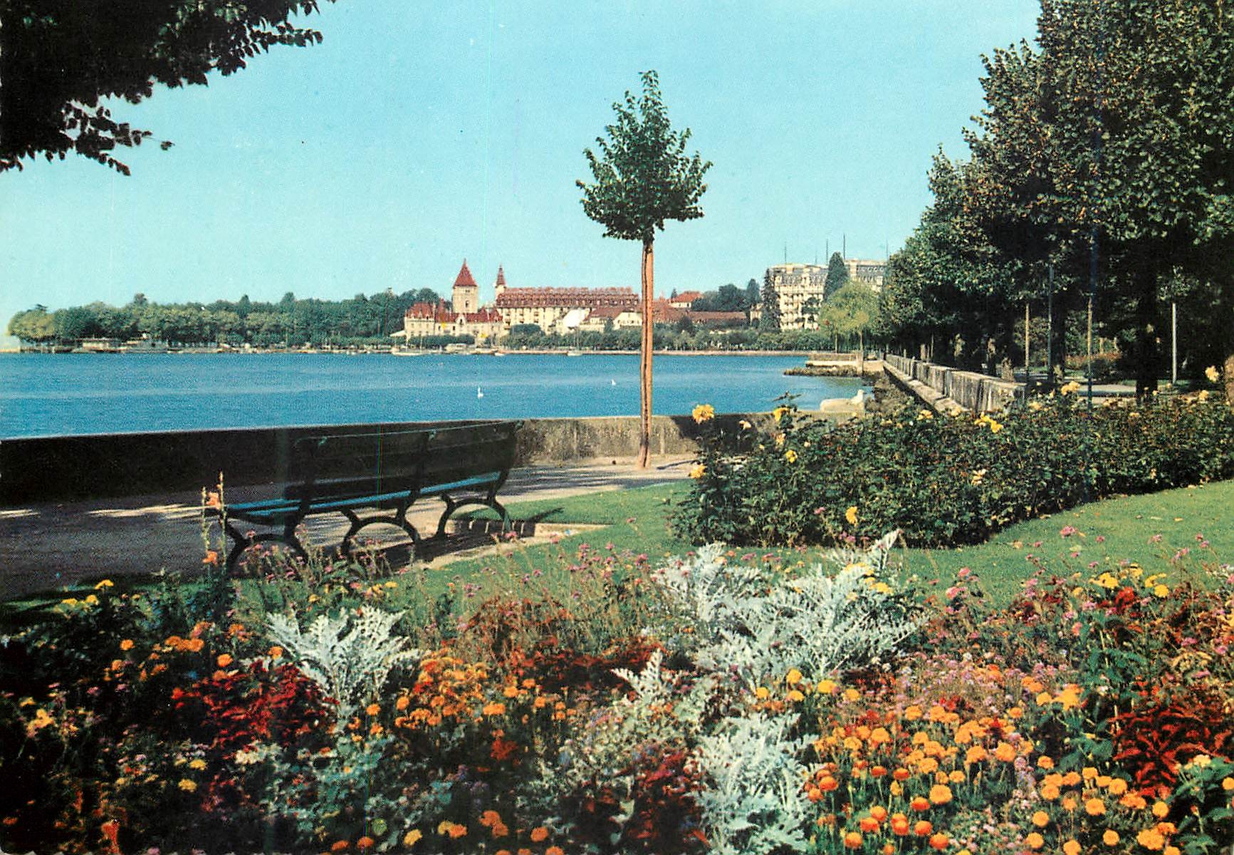CPM Ouchy Lausanne Le quai et le chateau 