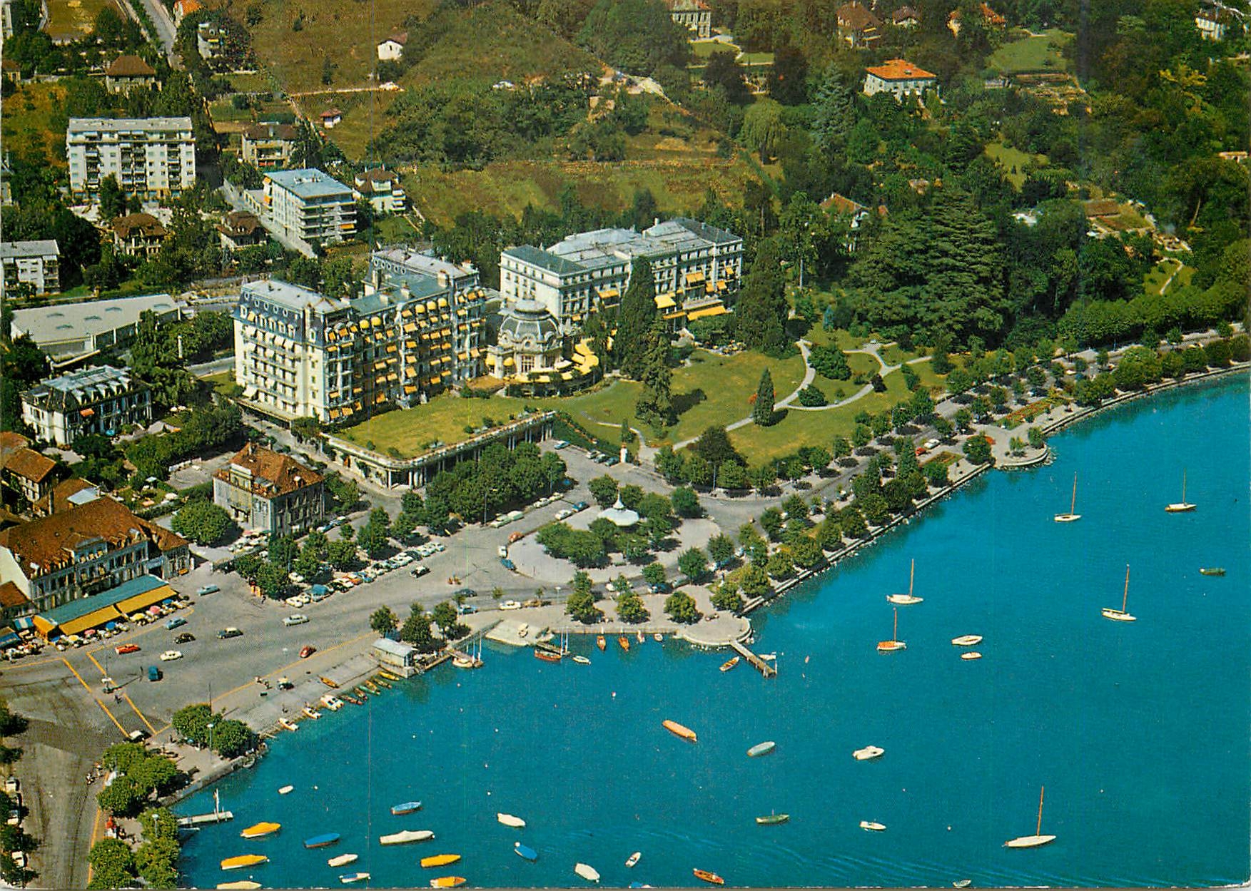 CPM Lausanne Ouchy Switzerland Hotel of distinction private park on Lake Geneva 