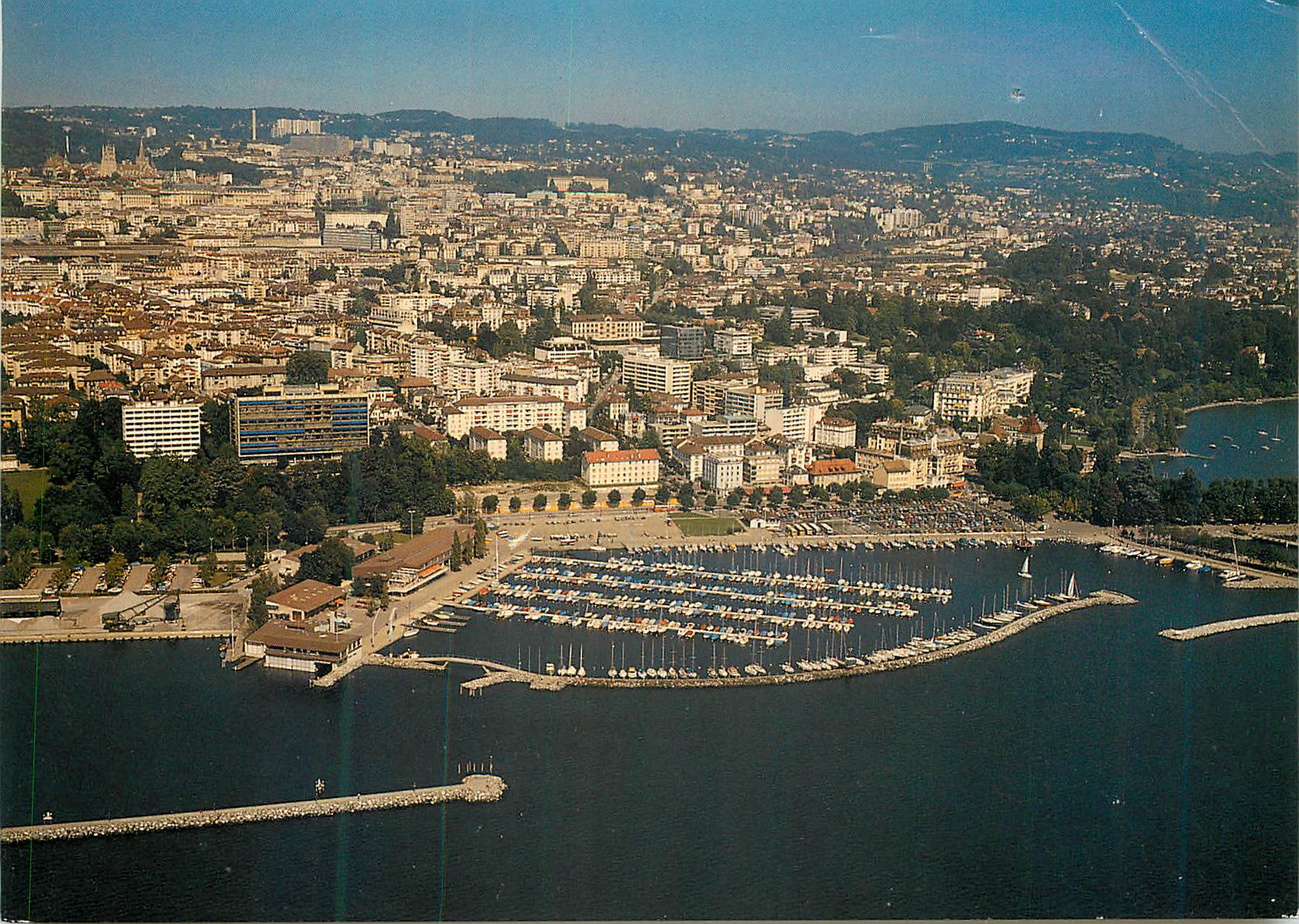 CPM Lausanne Ouchy Vue aerienne 