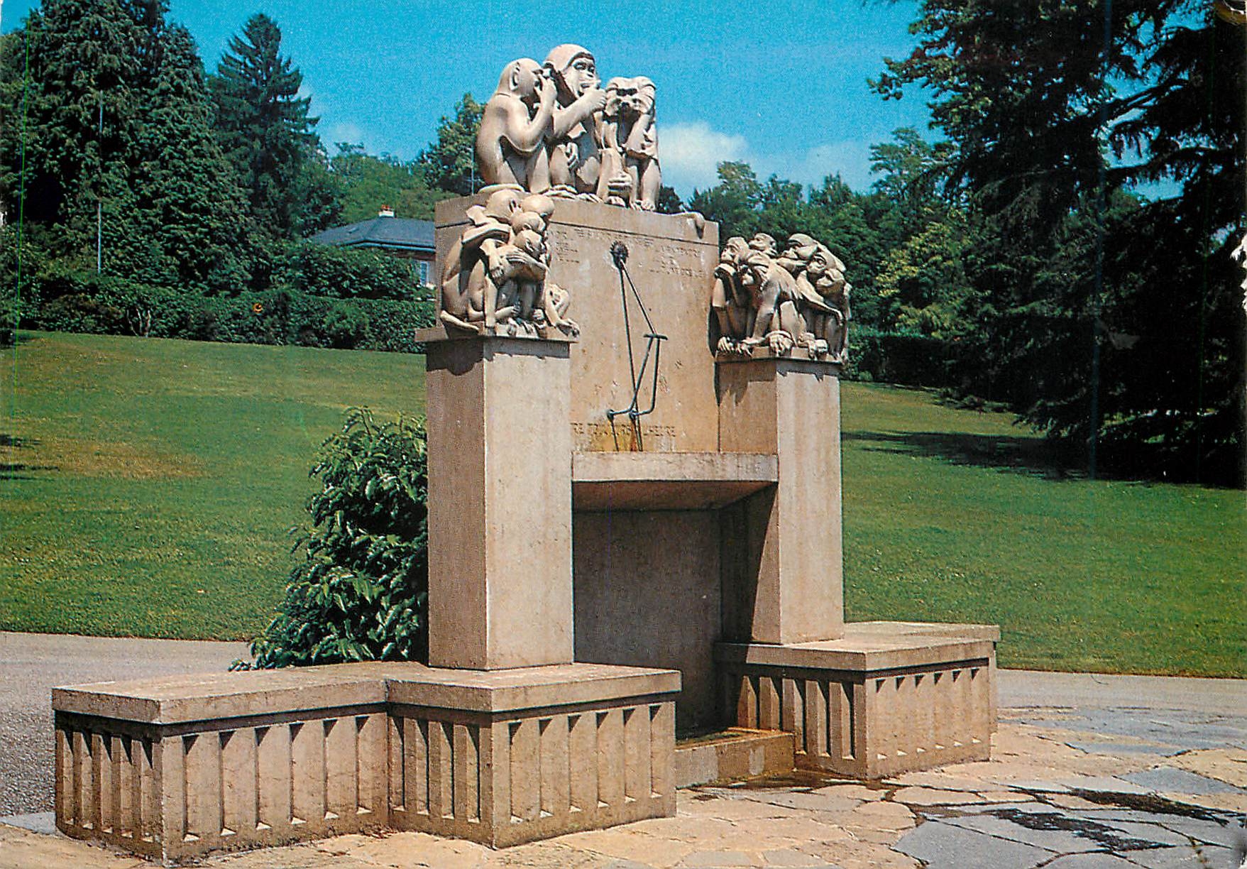 CPM Lausanne Ouchy la fontaine des singes 