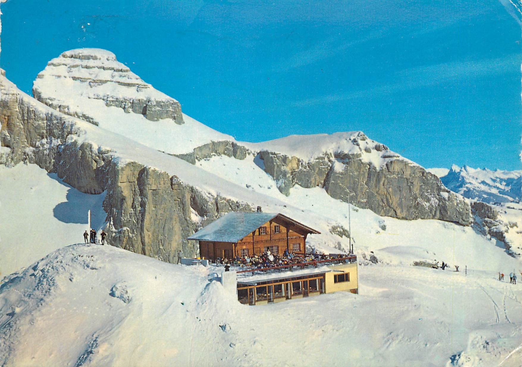 CPM Restaudant de la Berneuse s Leysin Alpes vaudoises 