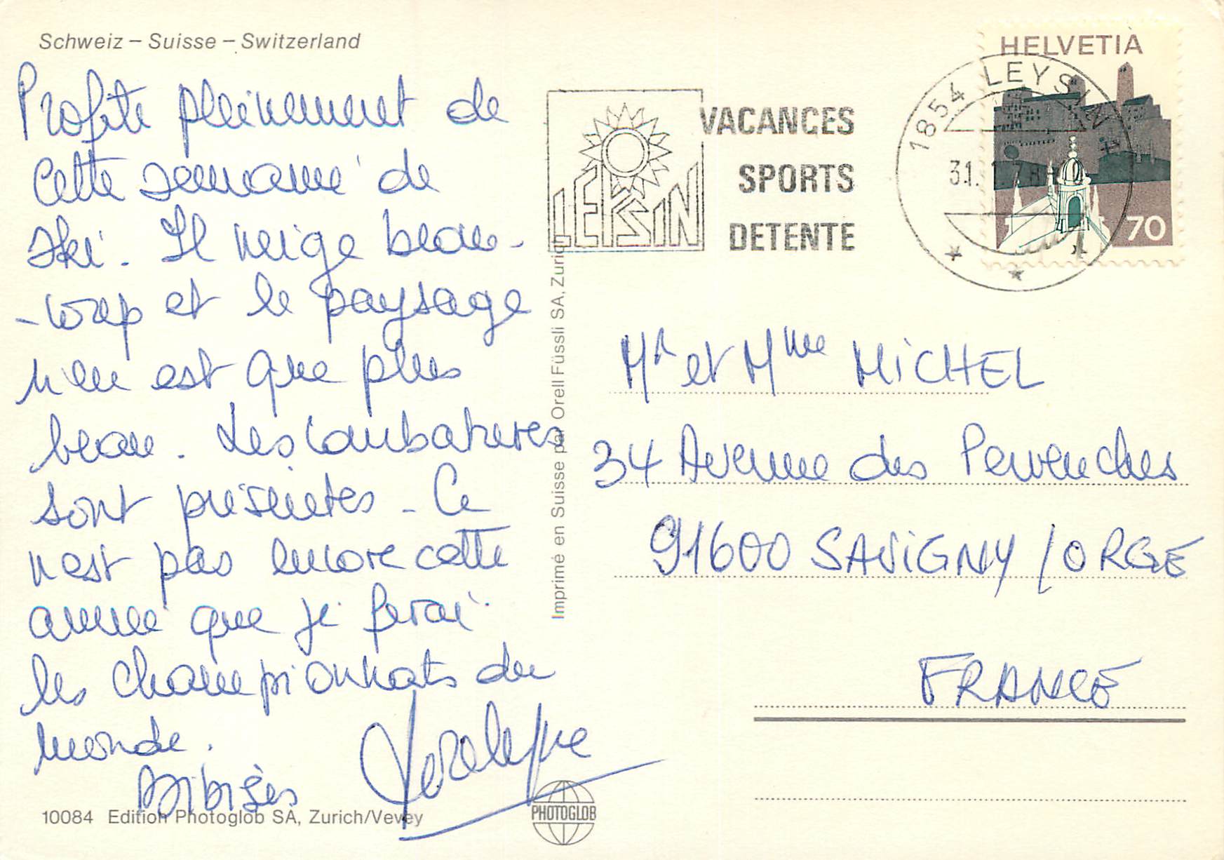 CPM Leysin  — Rückseite