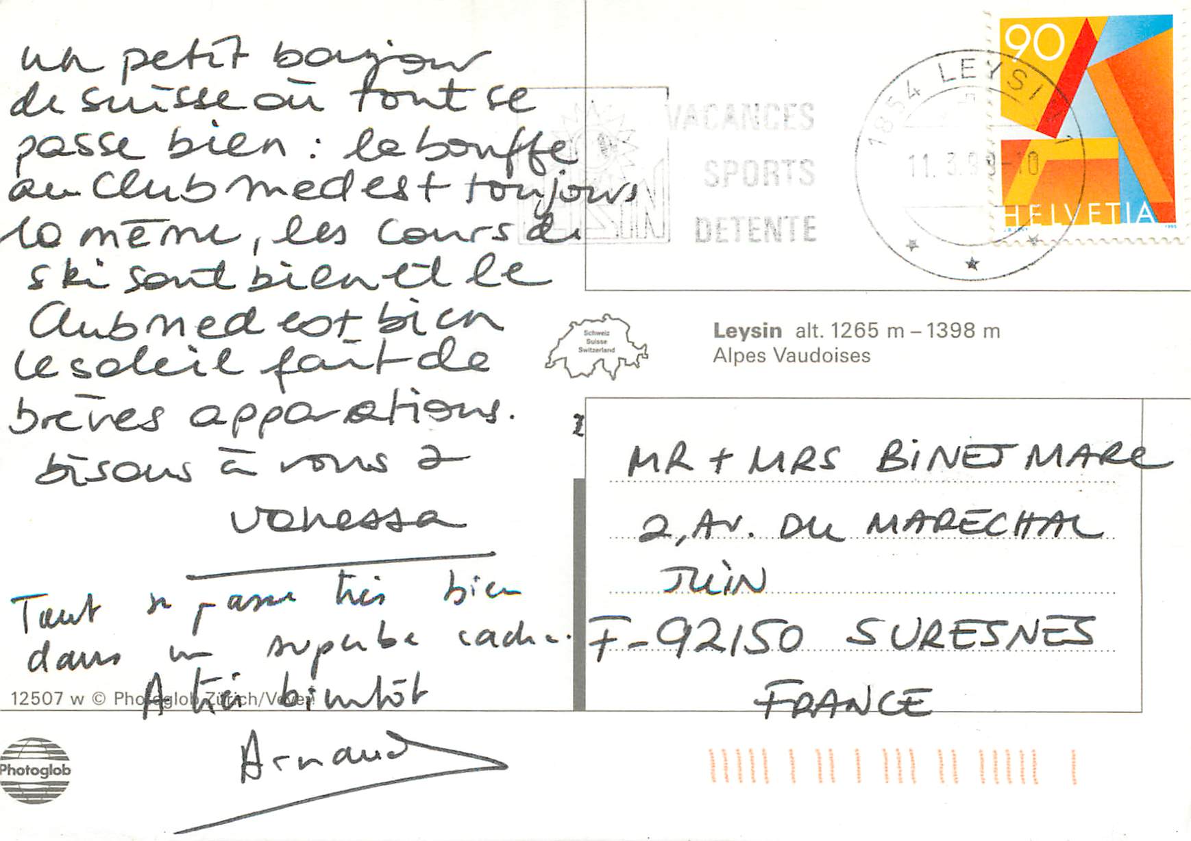 CPM Leysin  — Verso