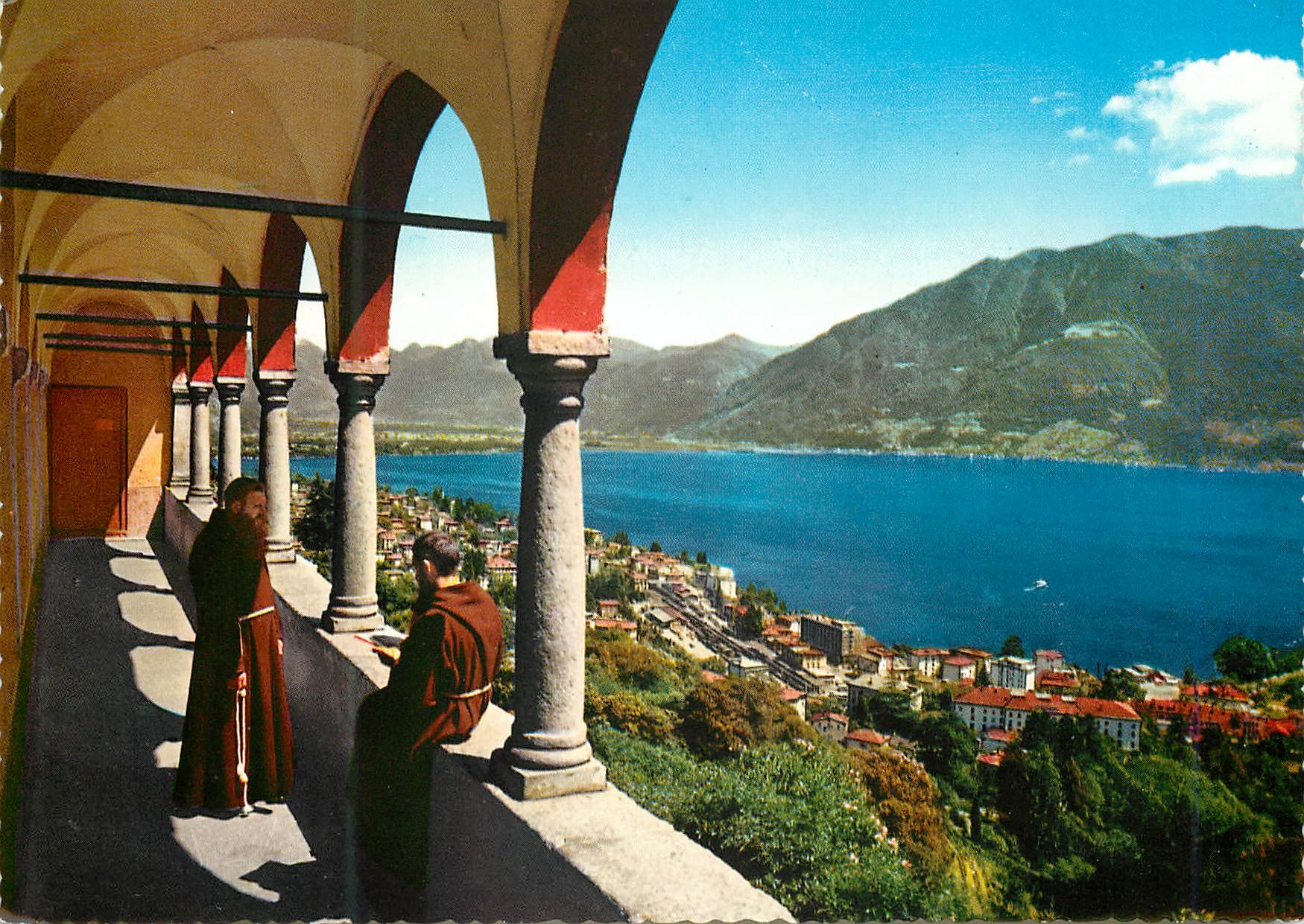 CPM Locarno Lago Maggiore Vue generale prise du Sanctuaire Madonna del Sasso 
