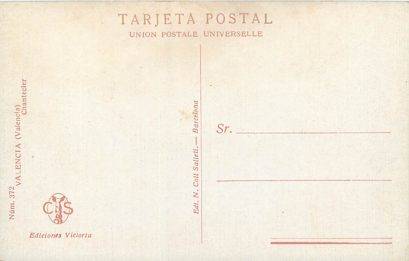 Femme en tenue orientale — paysage côtier avec maisons sur pilotis — Chantecler — Reverso