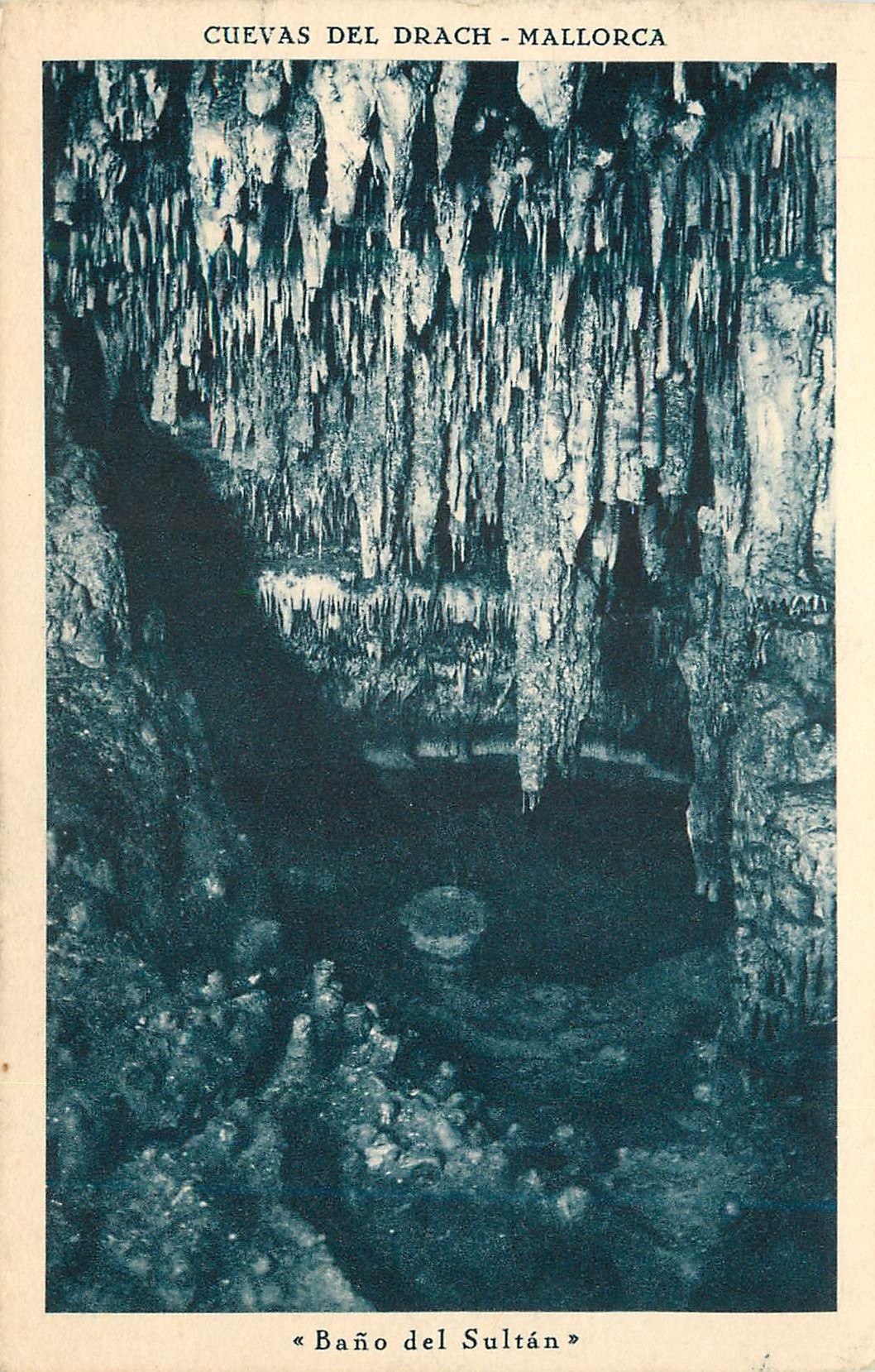 CPA Cuevas del Drach Mallorca Bano del Sultan 