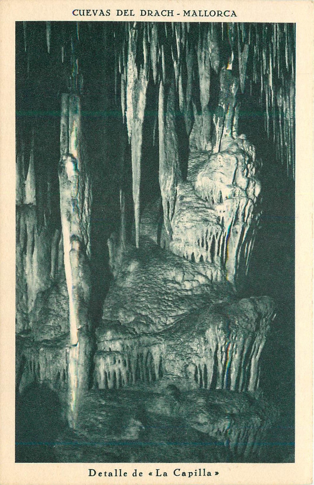 CPA Cuevas del Drach Mallorca Detalle de La Capilla 