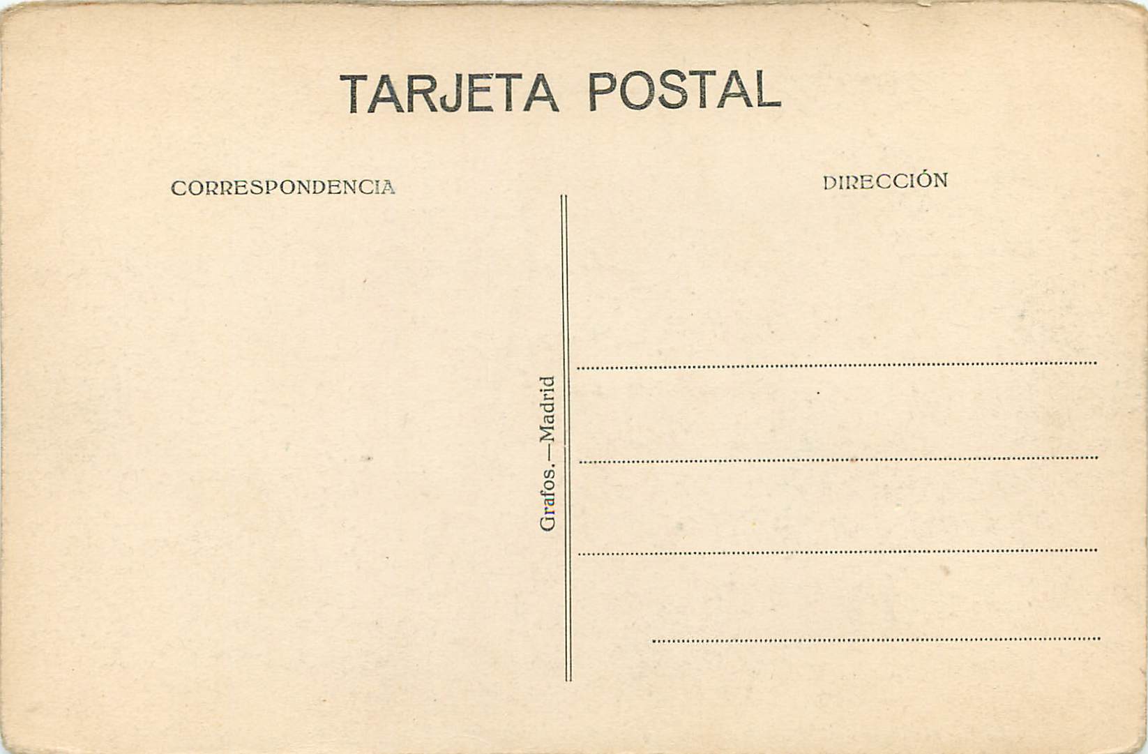 Madrid — Ponte de la Reina Victoria — Éditeur Grafos, n° 102 — Reverso