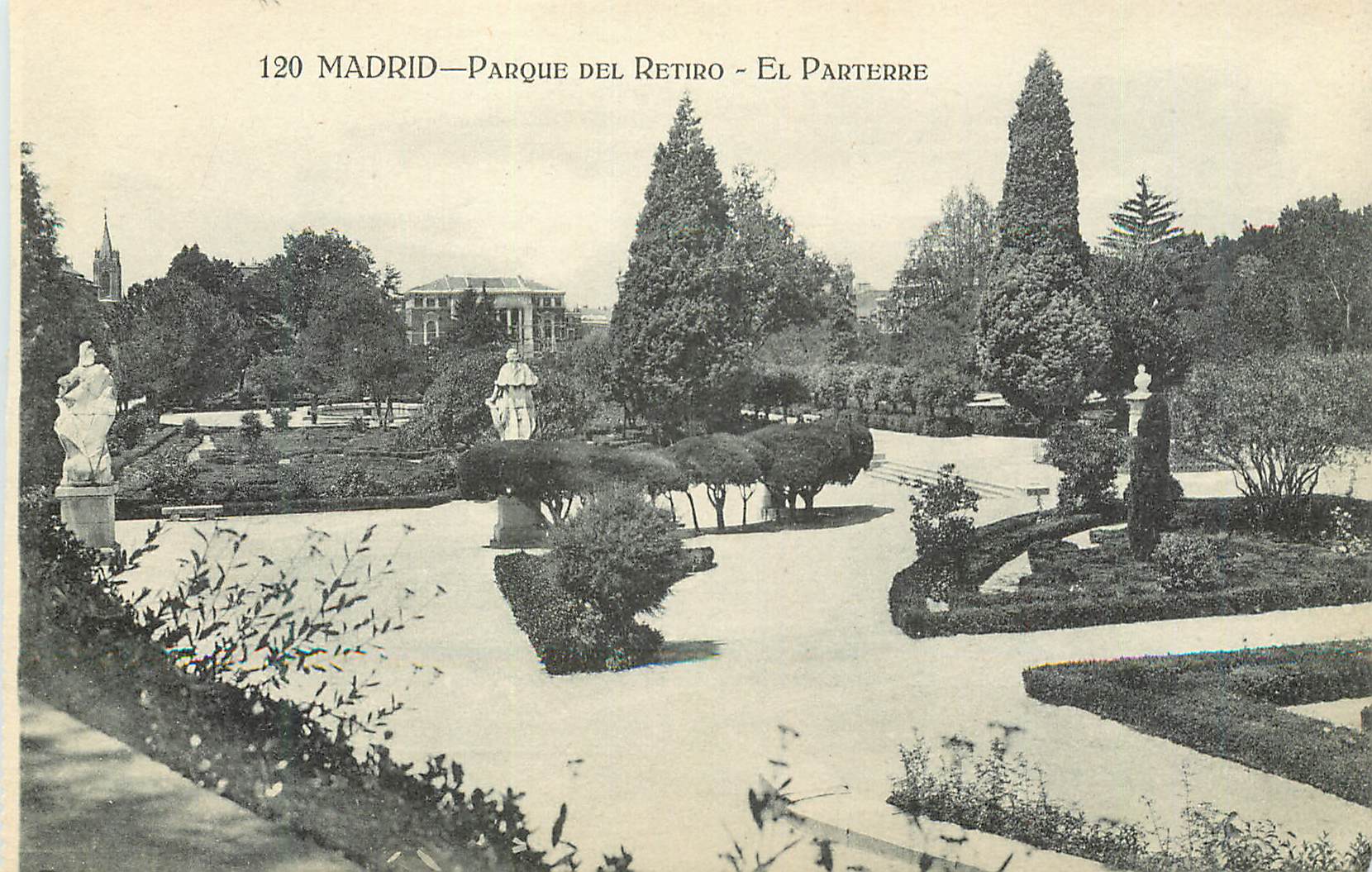 CPA Madrid Parque del retiro El Parterre 