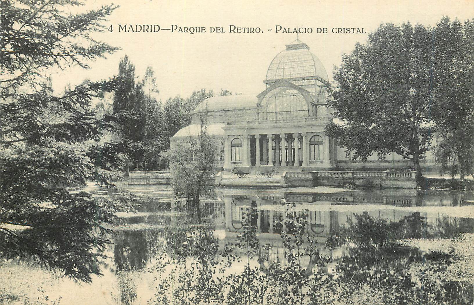 CPA Madrid Parque del Retiro Palacio de Cristal 