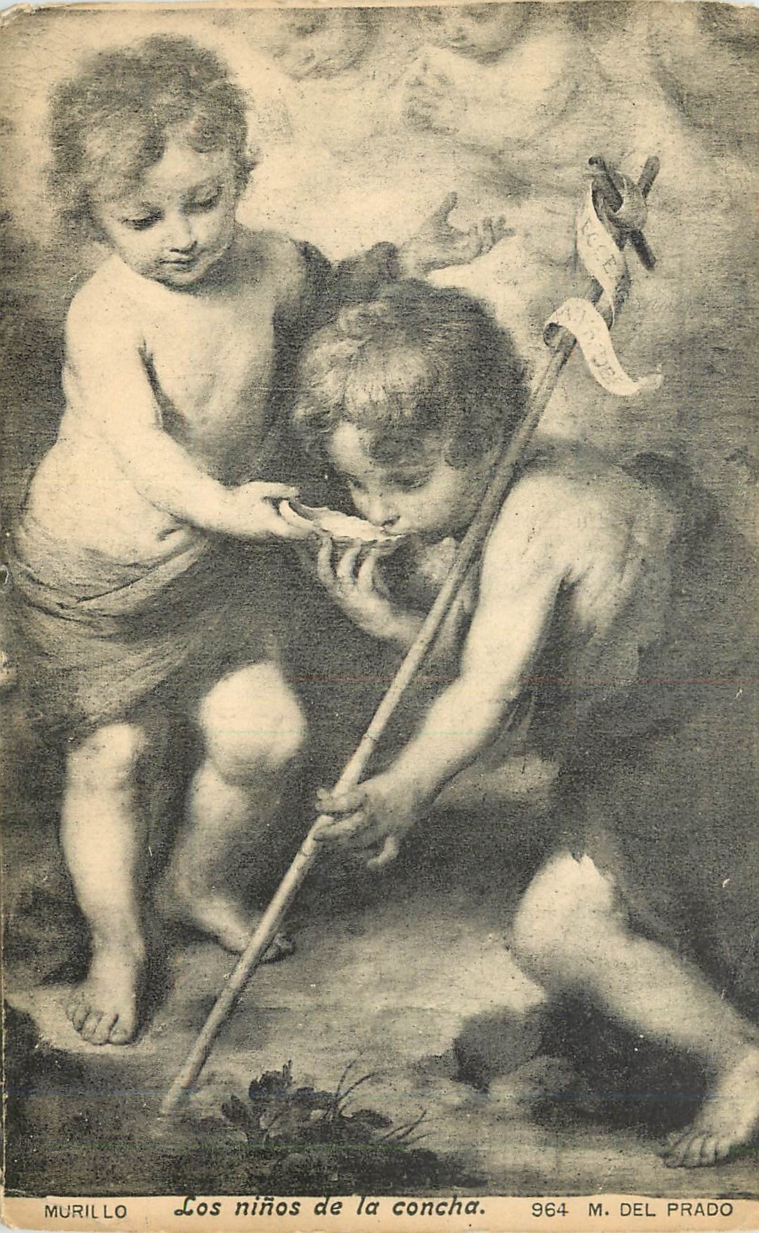CPA Murillo Los ninos de la concha M del Prado 