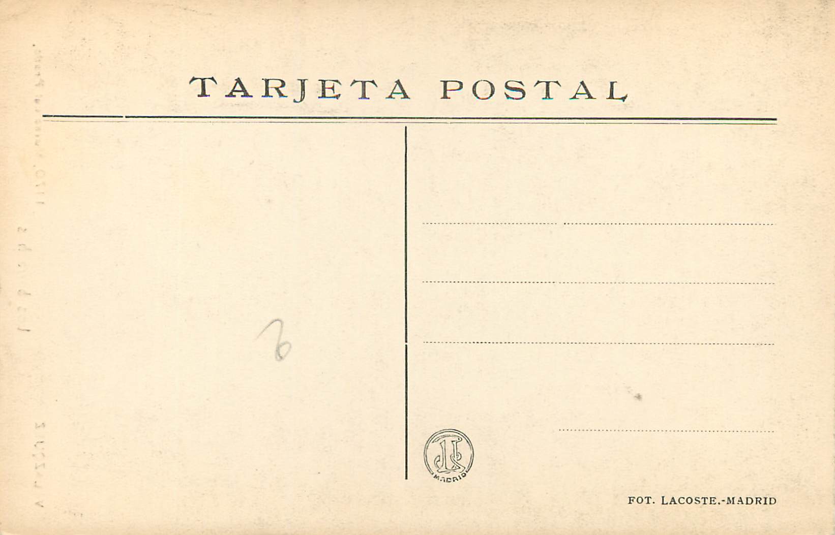 CPA Los borrachos Museo del Prado  — Rückseite