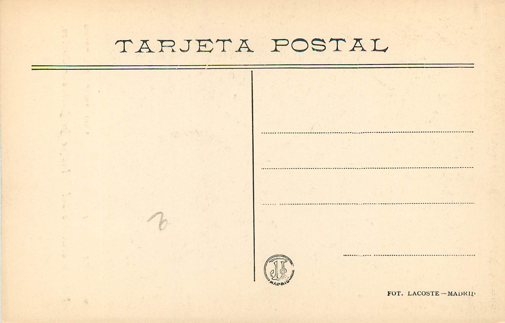 CPA Retrato ecuestre del Principe d Baltasar Carlos  — Verso