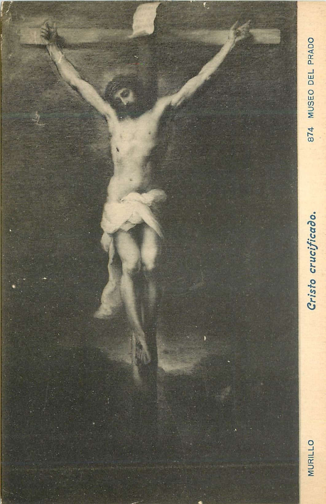 CPA Cristo crucificiado Museo del Prado 