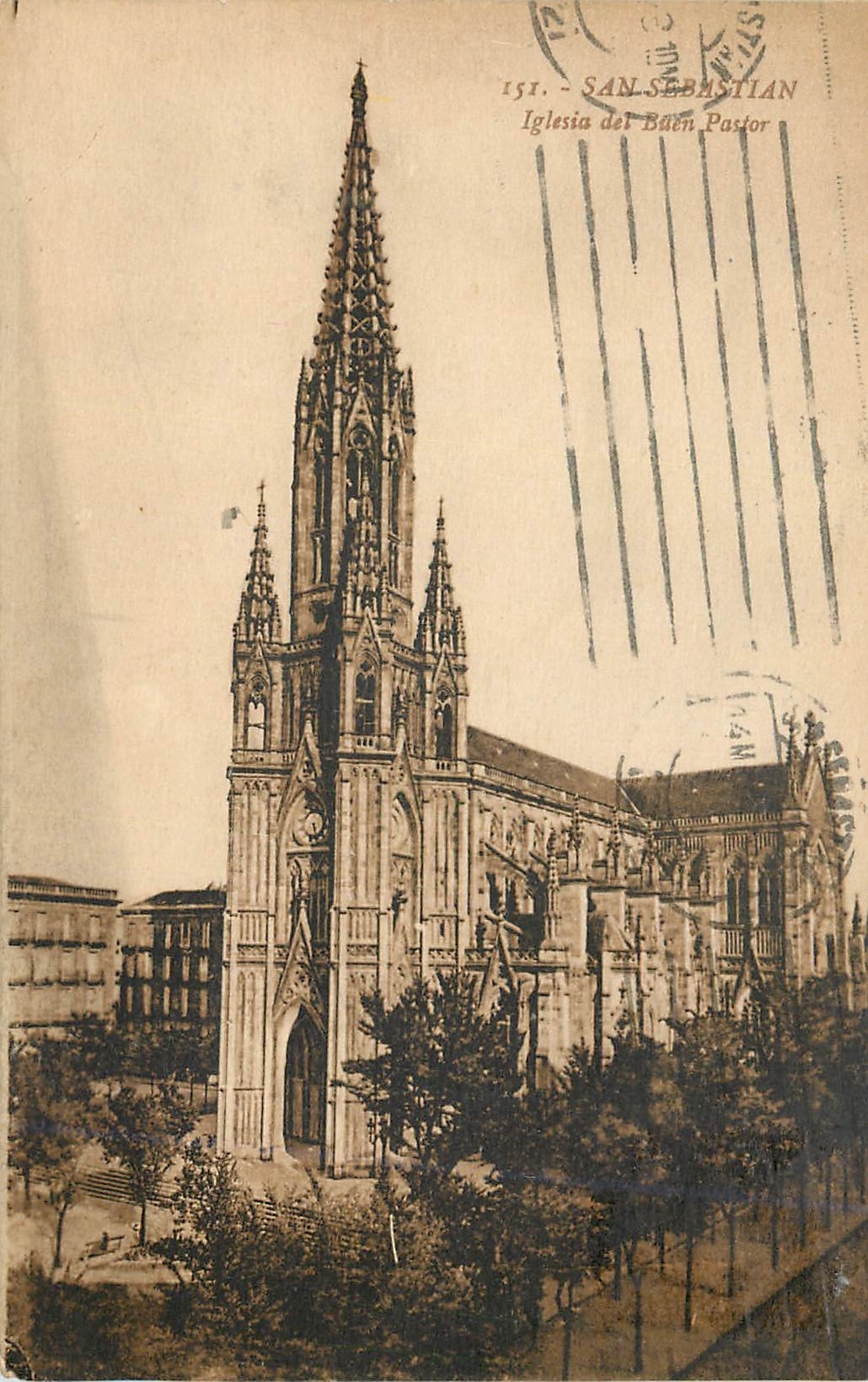 Iglesia del Buen Pastor — San Sebastián — Éditeur G. Galarraga, n° 151