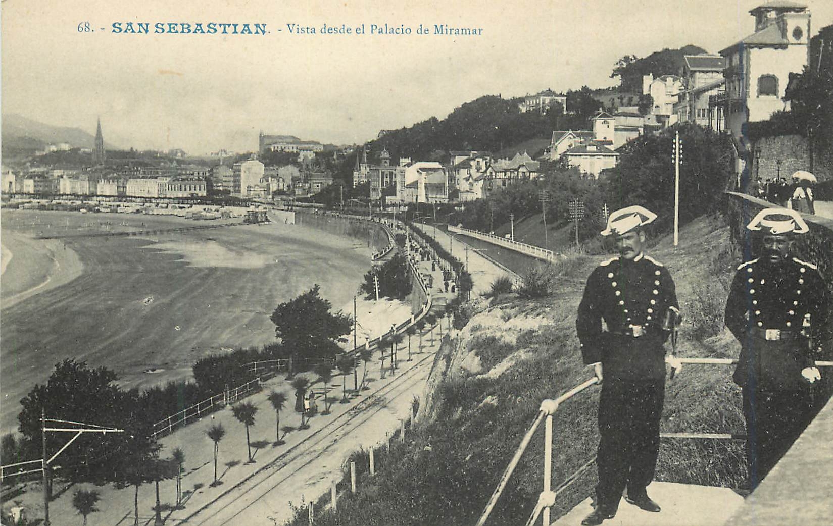 San Sebastián - Vista desde el Palacio de Miramar — Édition G. Galarza, San Sebastián