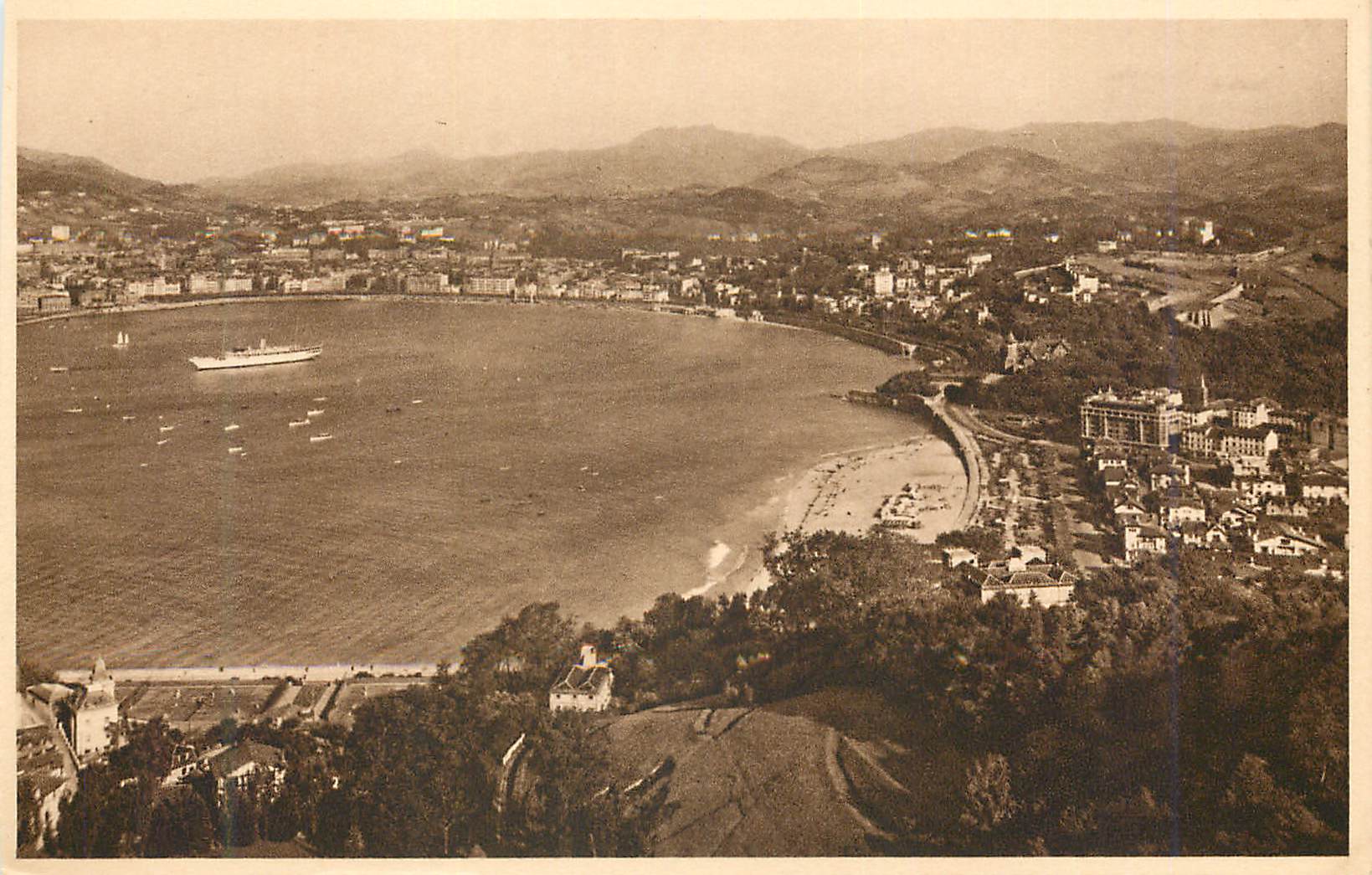 CPA San Sebastian Vista desde el monte Igueldo 