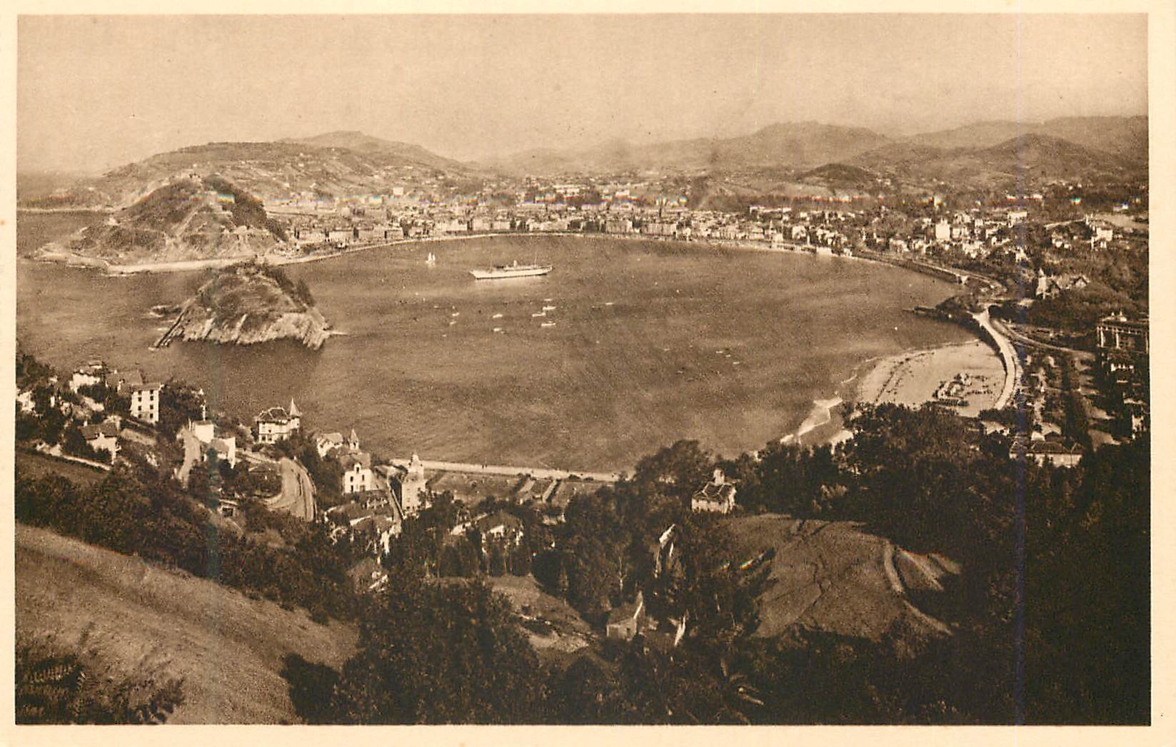 CPA San Sebastian Vista desde el monte Igueldo 