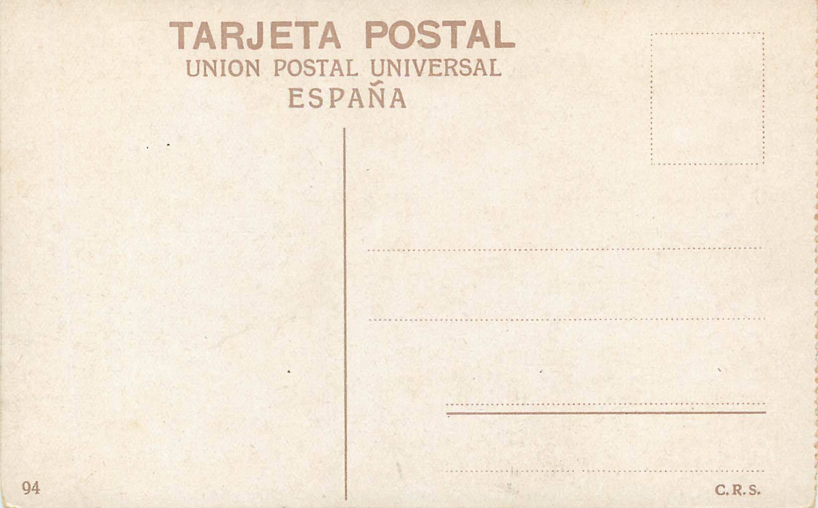 CPA Sevilla Fuente del Paseo Catalina de Rivera  — Rückseite