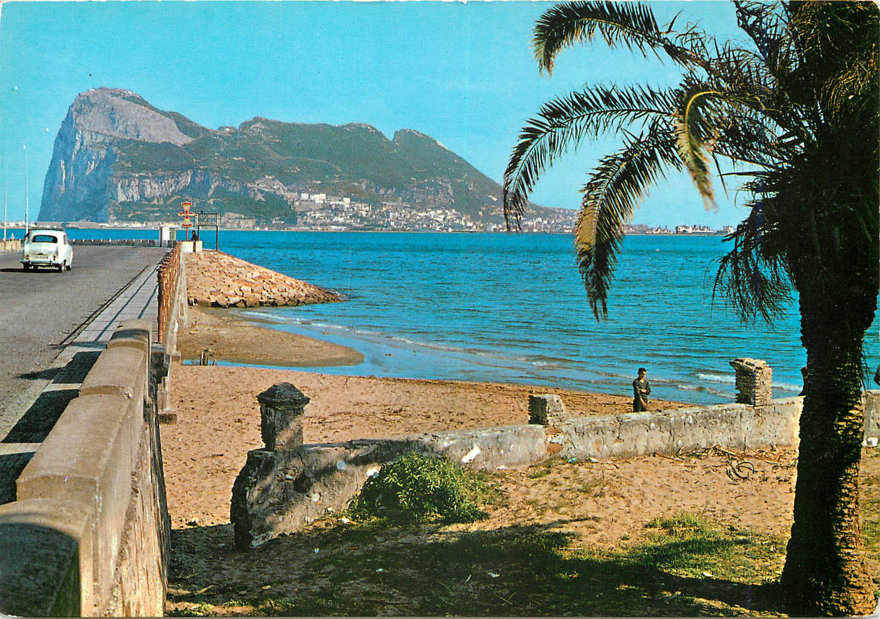 CPM La linea de la Concepcion Cadiz Le rocher de Gibraltar 