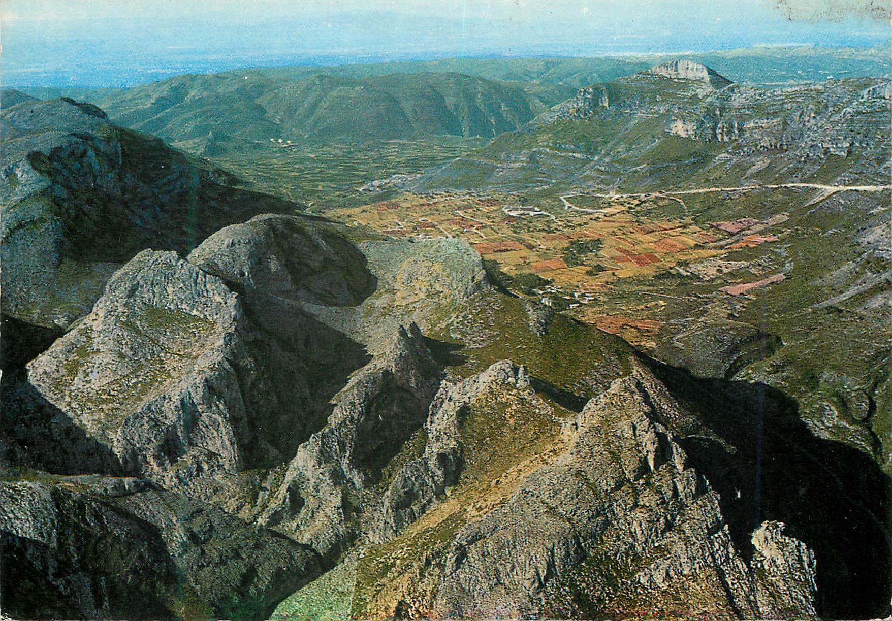 CPM Vue aereinne massif du Aldaya Valencia 