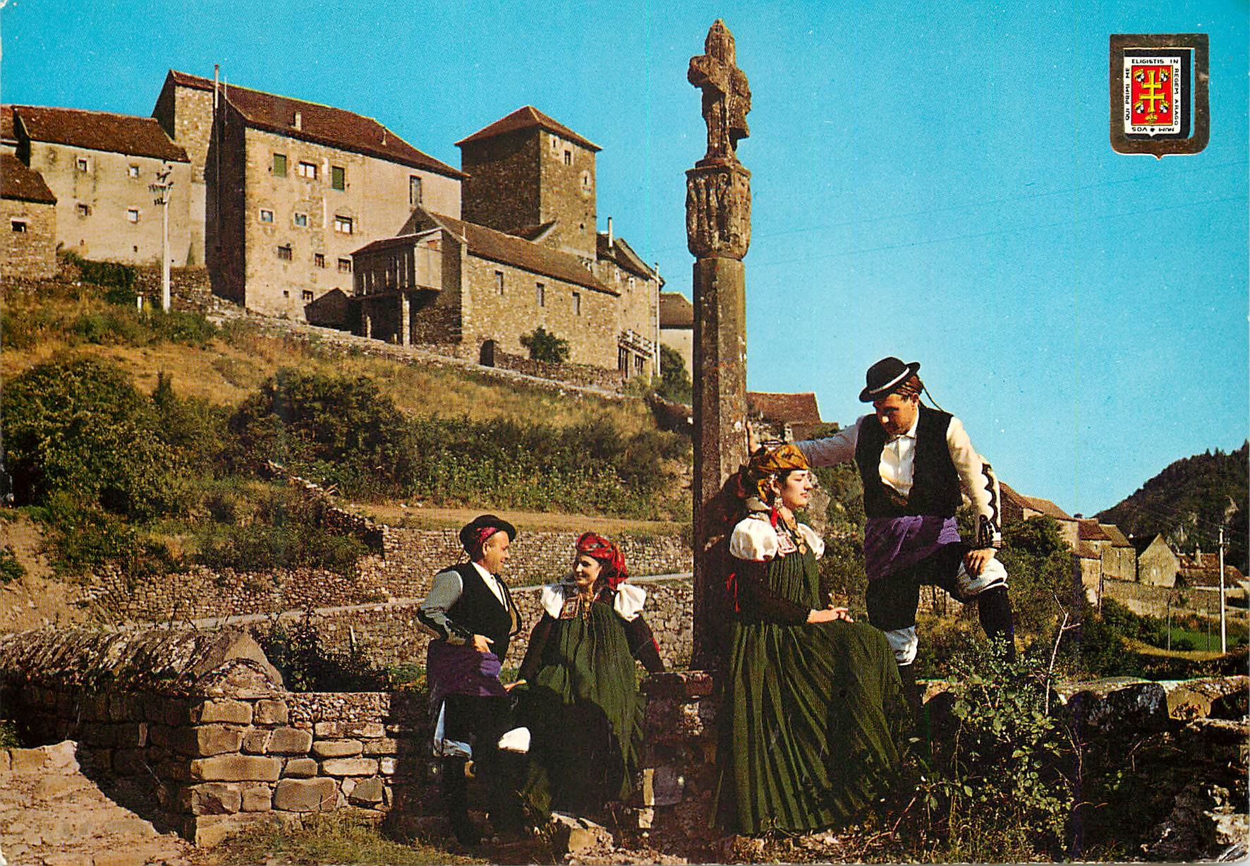 CPM Pirineo Aragones Huesca Couples d Ansotance en habit typique 