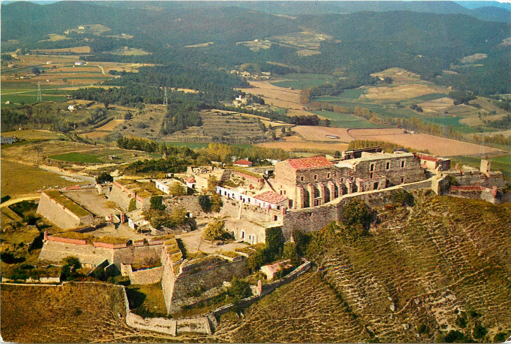 CPM Castillo Fortaleza Hostalrich historico artistico Vista aerea 