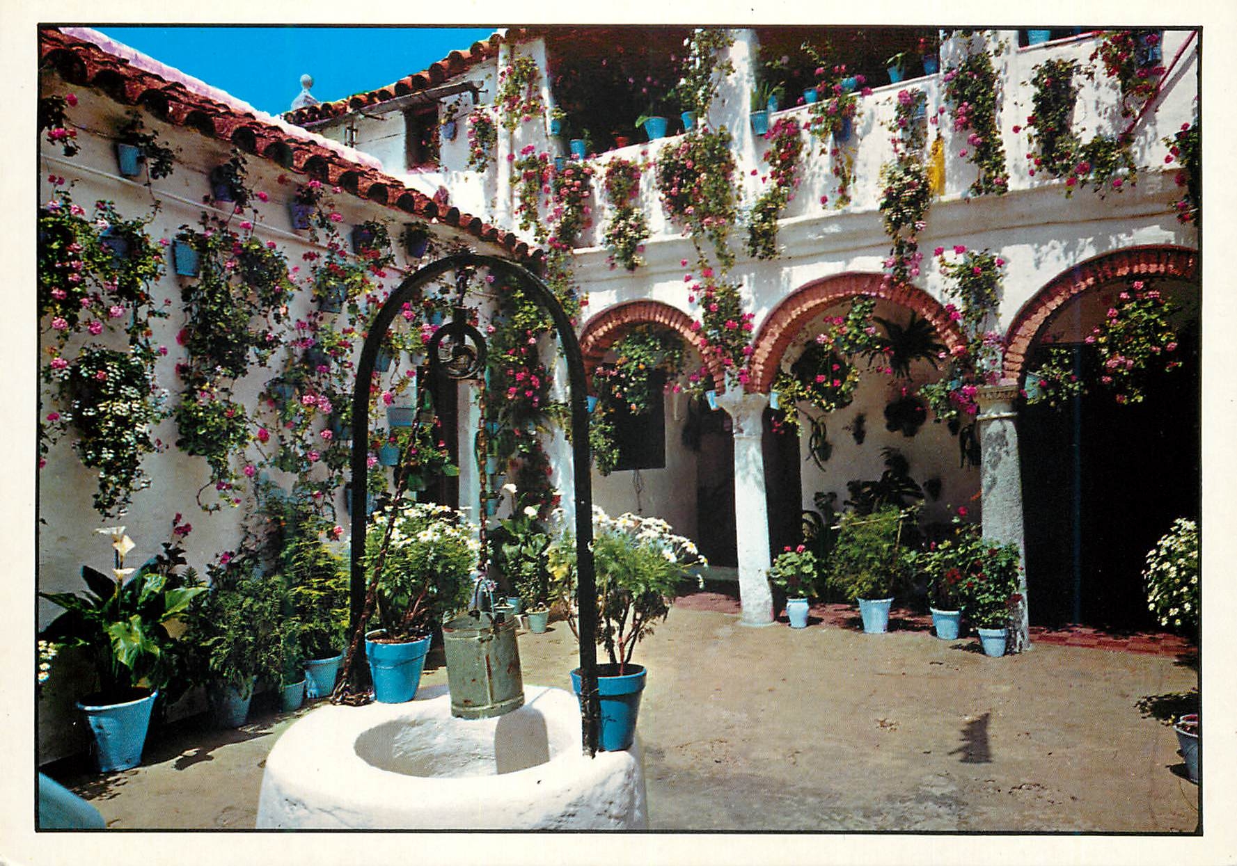 CPM Espana Tipica Typique cour andalou 
