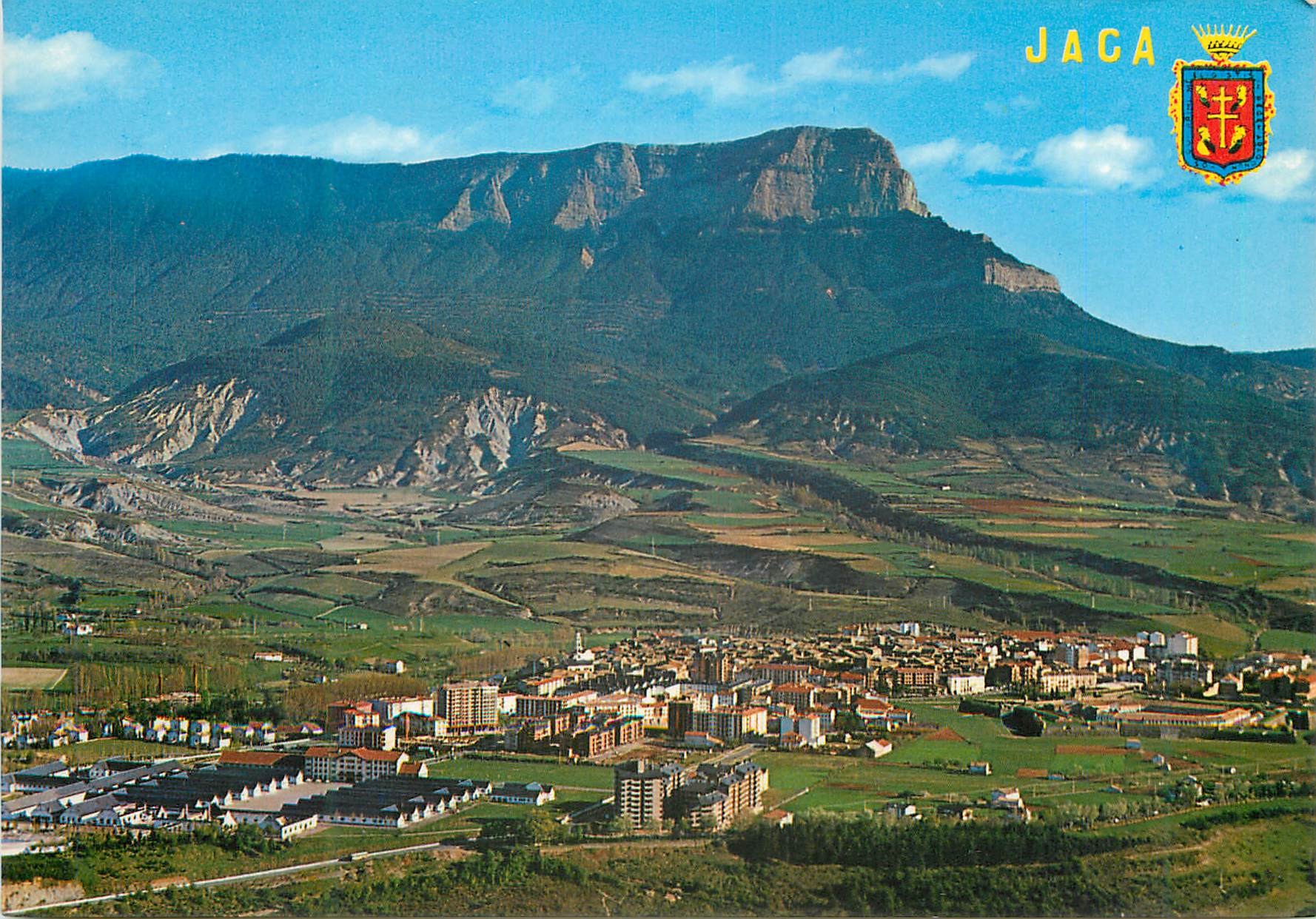 CPM Alto Aragon Huesca Jaca Vue partielle et Roc d Oroel 