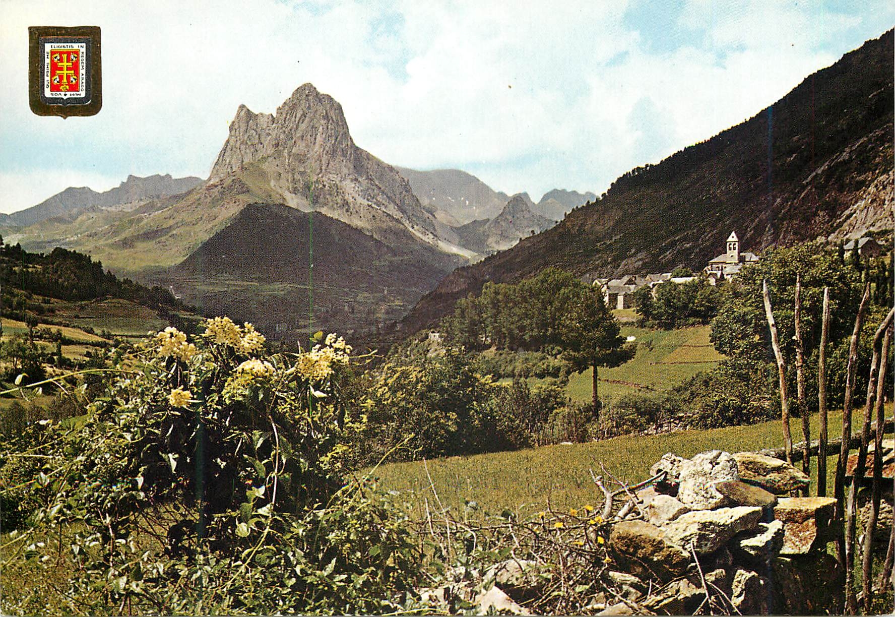 CPM Pirineo Aragones Huesca Lanuza Valle de Tena Vue generale au fond Pena La Foratata 