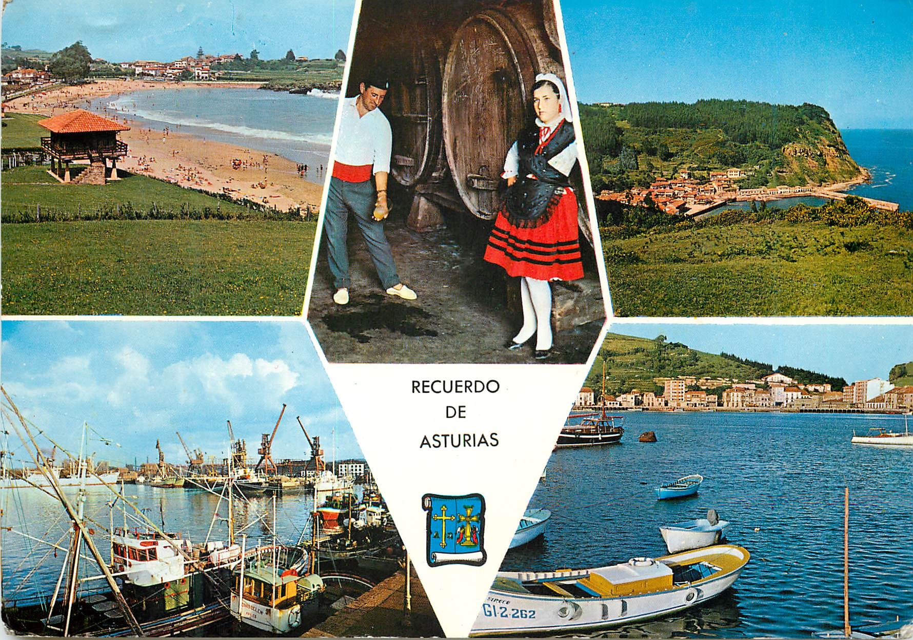 CPM Recuerdo de Asturias Bateau