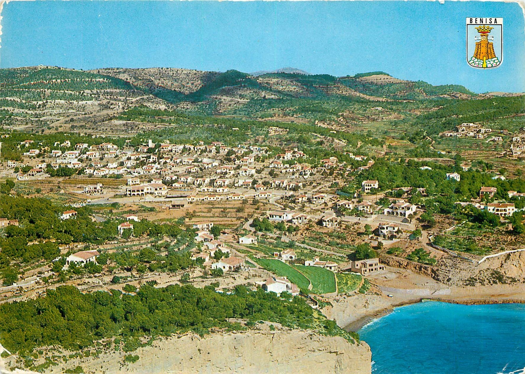 CPM Benisa Alicante Vue aerienne Baladrar 