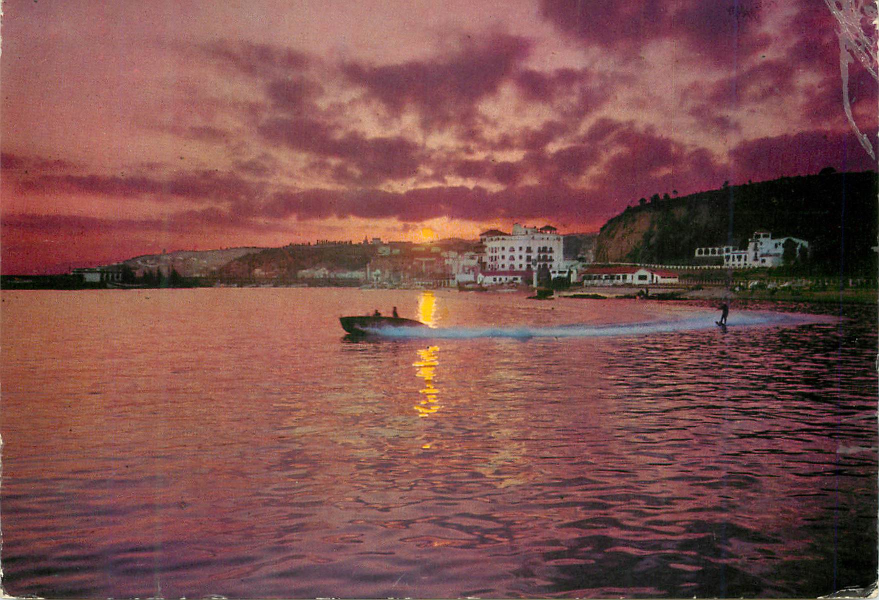 Arenys de Mar — Coucher de soleil sur le port — Fotografías de A. Campaña y J. Puig-Ferrán, série II, n° 557