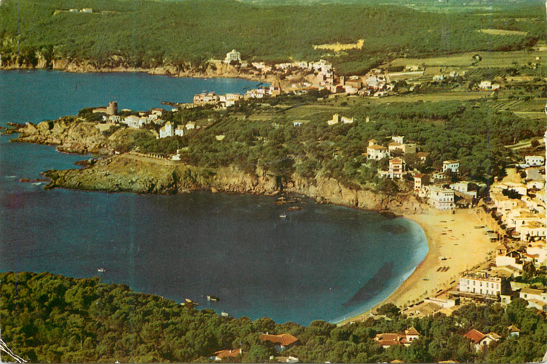 CPM Costa Brava Liafranch et Calella de Palafrugell vus depuis le Cap Saint Sebastien 