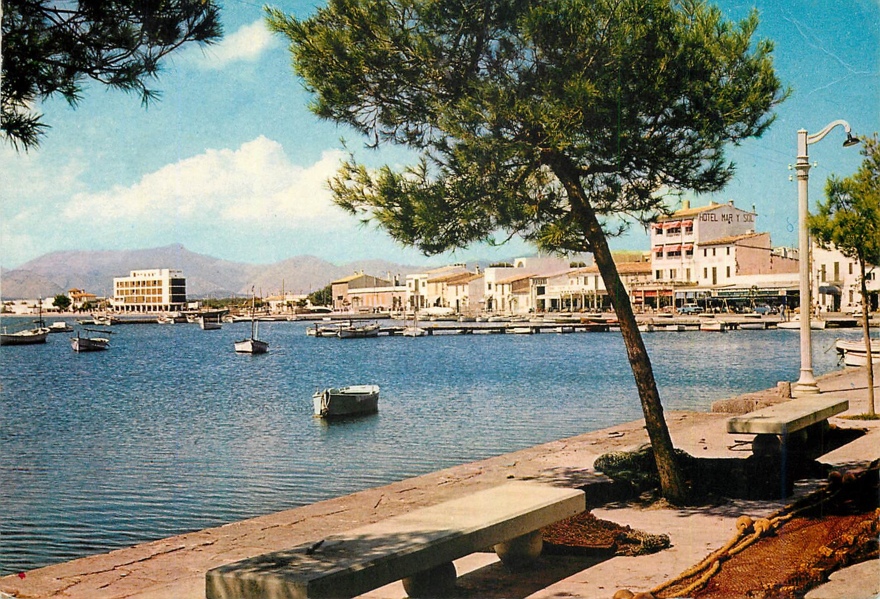 CPM Puerto de Alcudia Mallorca Vue partielle 