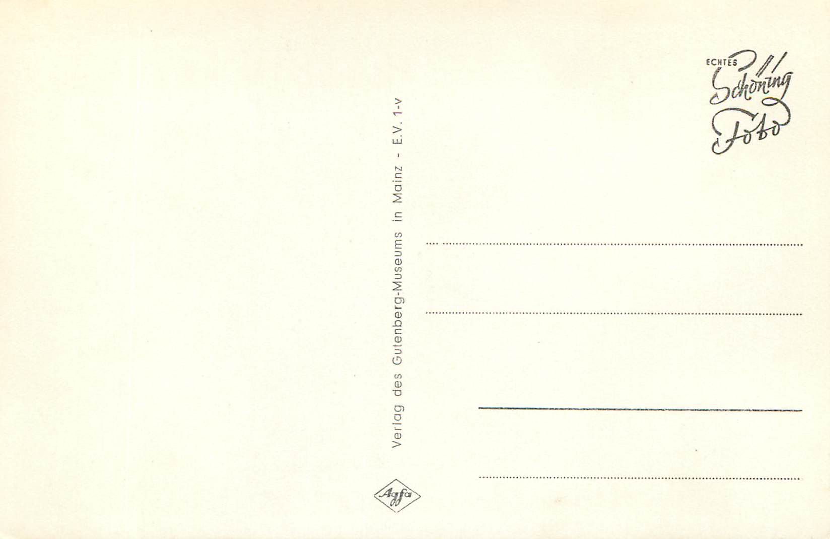 Rekonstruierte Gutenberg-Werkstatt — Musée Gutenberg à Mayence — Verlag des Gutenberg-Museums zu Mainz — Verso