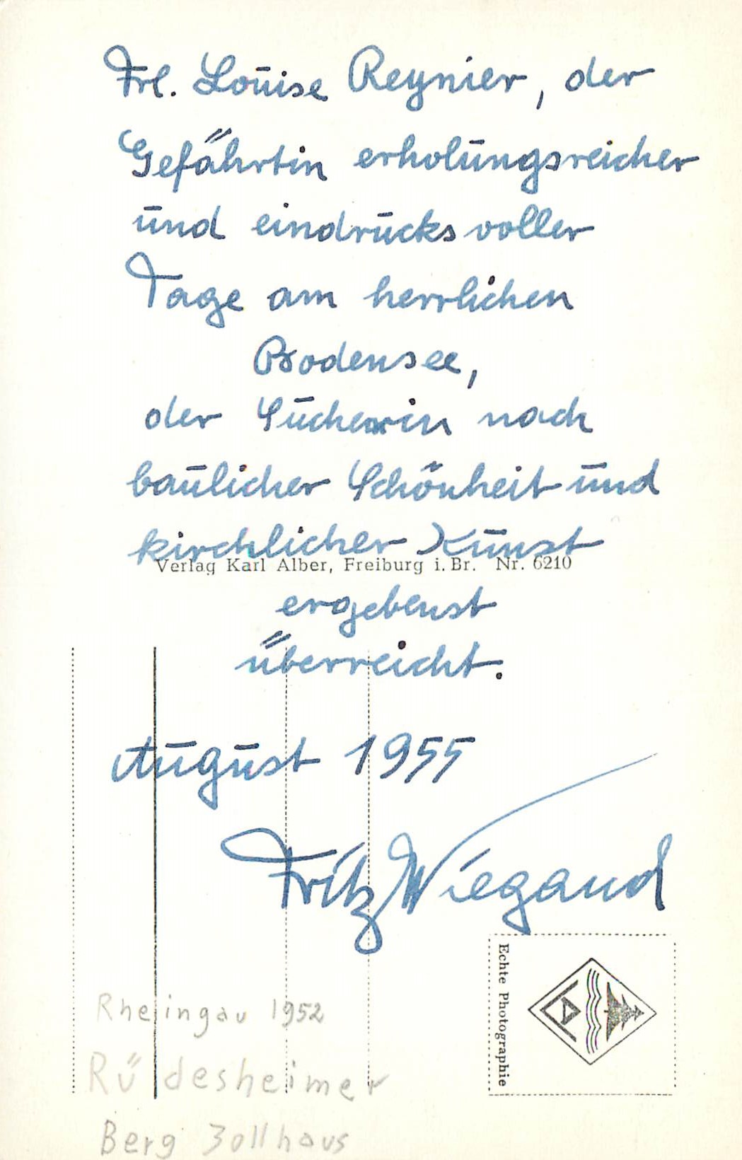 CPM Birnau  — Rückseite