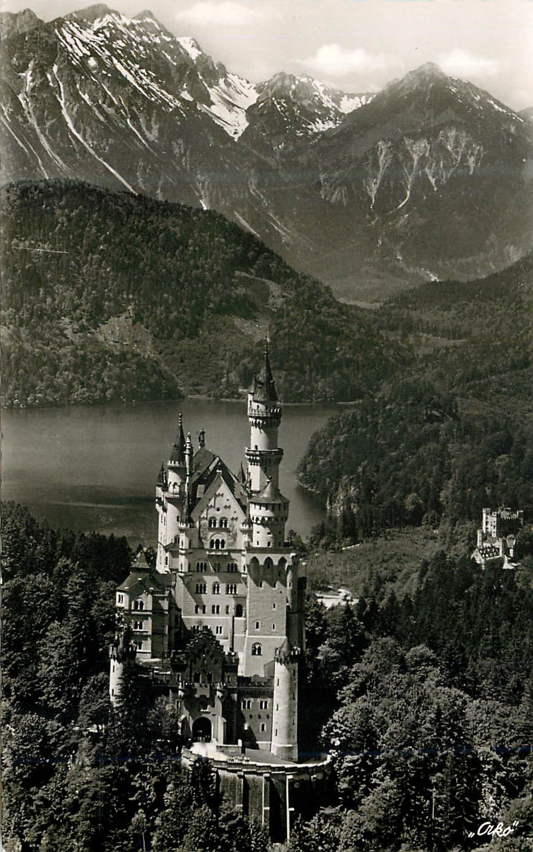 CPM Allgau Schloss Neuschwanstein mit Schloss Hohenschwangau und Alpsee 