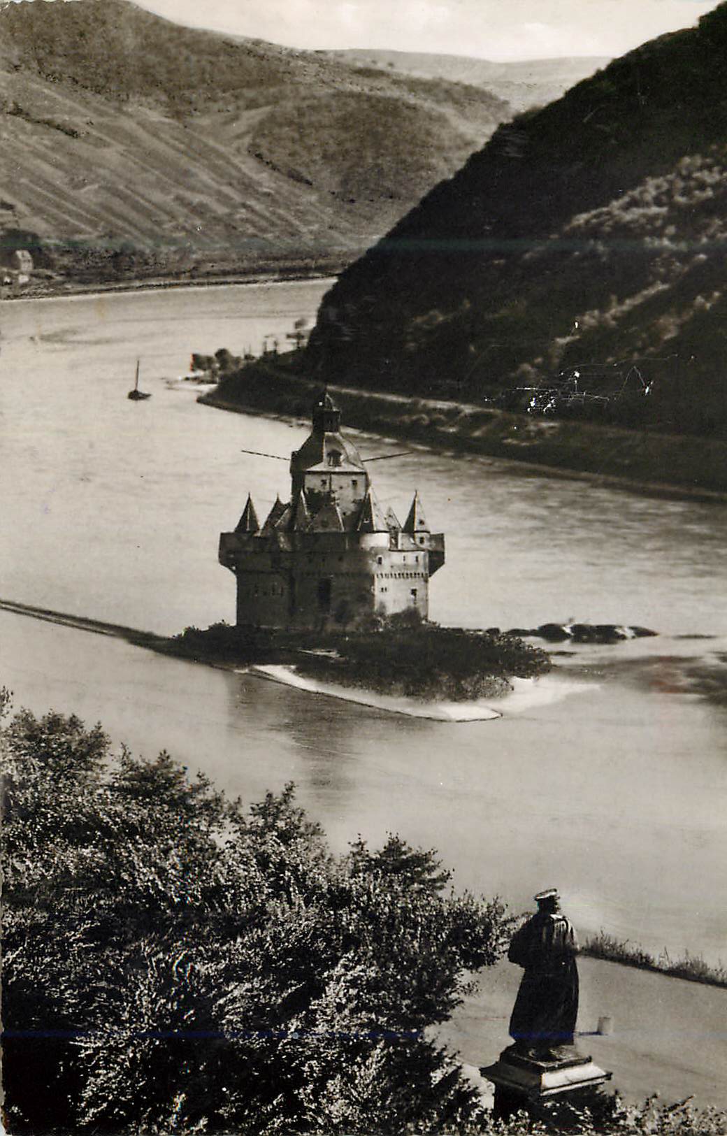 CPM Kaub am Rhein Blucherdenkmal und Pfalz 