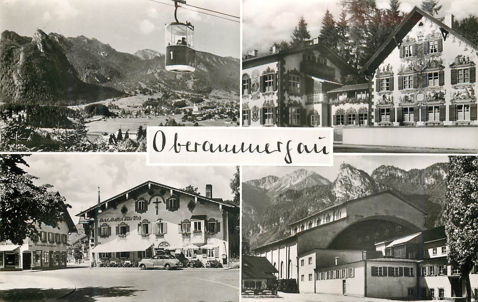 CPM Passionsspieldorf Oberammergau Laber Bergbahn Hansl u Gretl Heim 