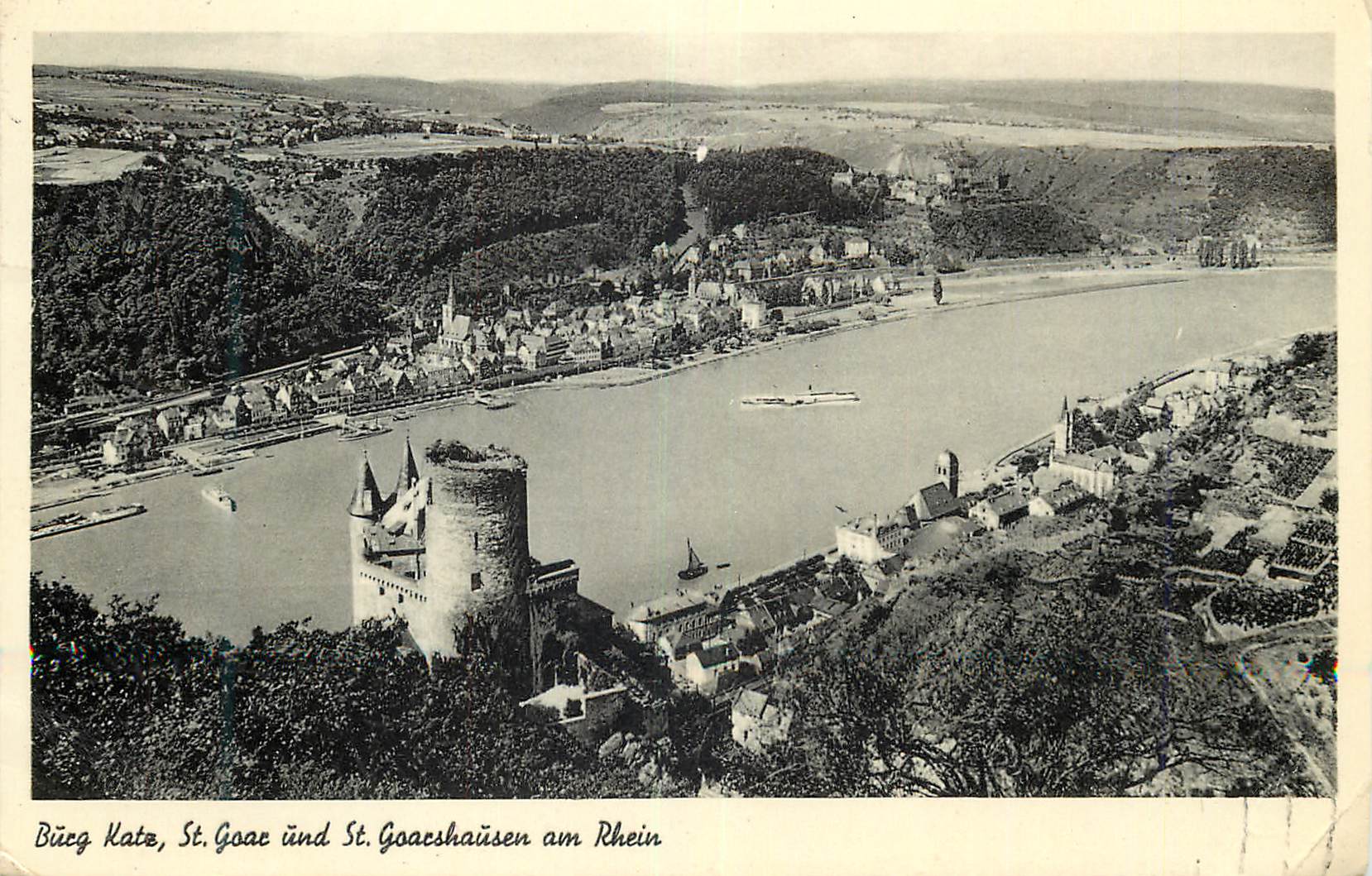 CPM Burg Katz St Goaz und St Goacshausen am Rhein 